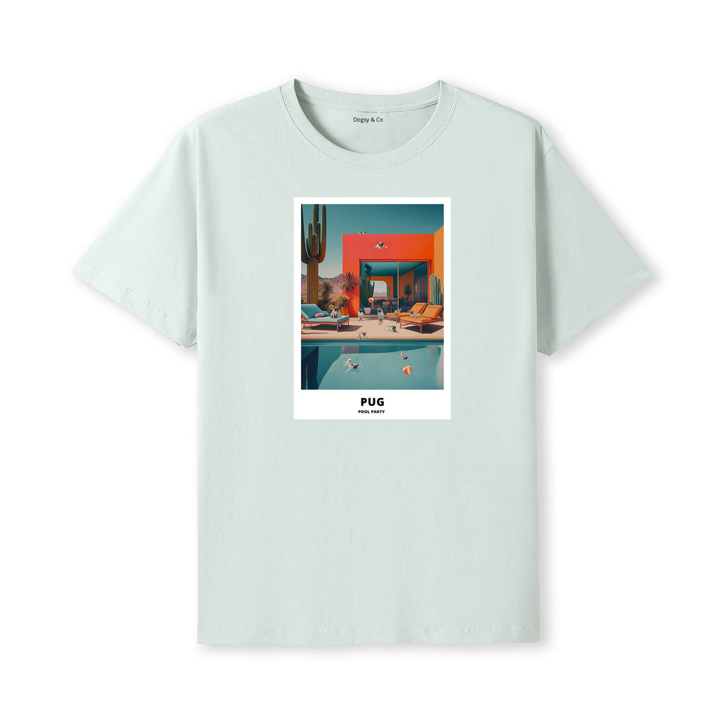 Pug Pool Party T-shirt