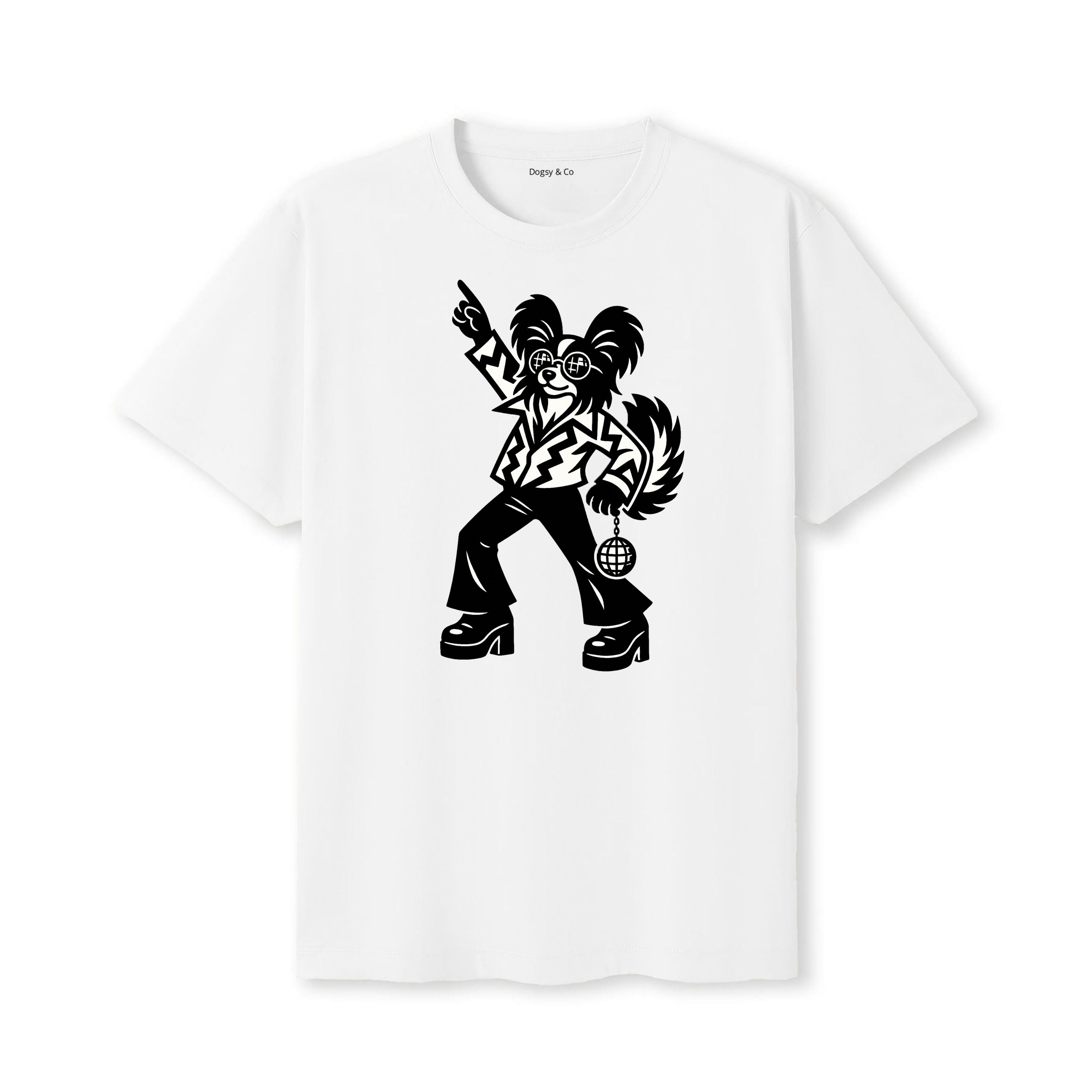 Papillon Disco Doggo T-Shirt - alternate view