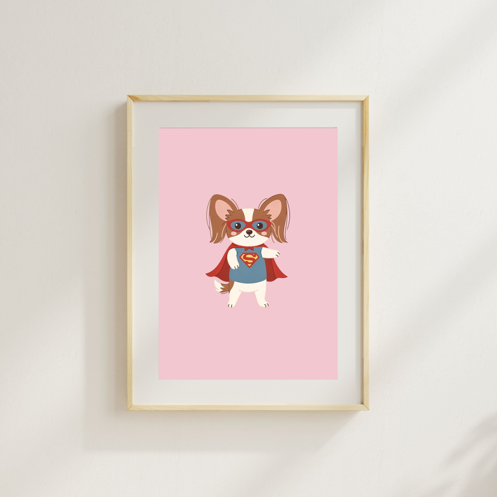 Papillon Kids Nursery Wall Art Print Bundle — 22 Dog Costume Designs, 5 Colours, 6 Print Sizes | Digital Download