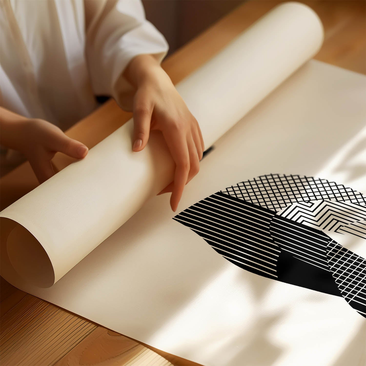 Parson Russell Terrier Geometric Line Art mockup