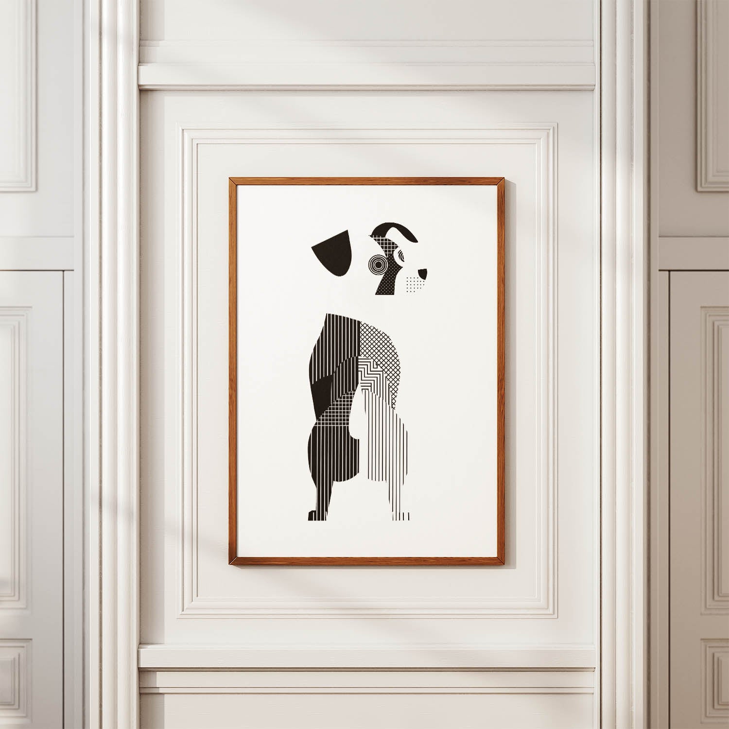 Parson Russell Terrier Geometric Line Art mockup