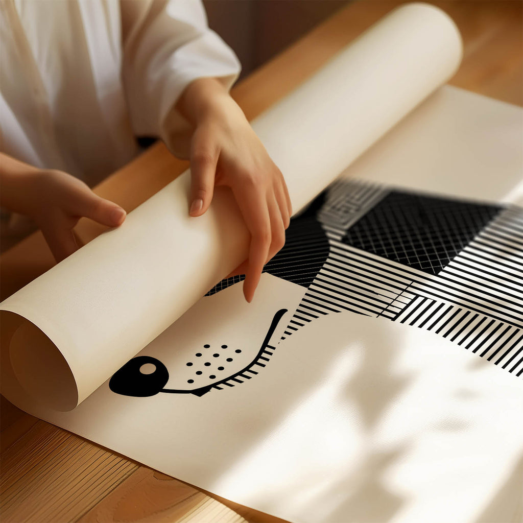 Parson Russell Terrier Geometric Line Art mockup