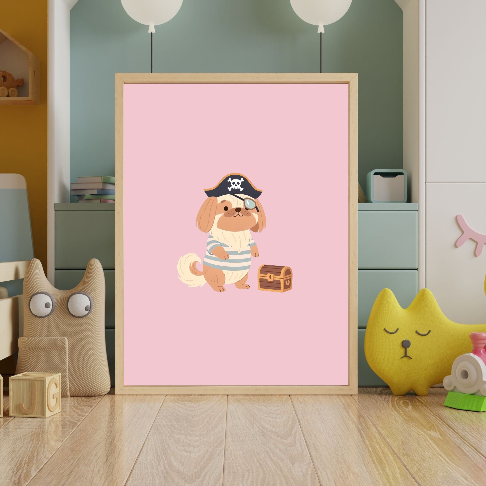 Pekingese Kids Nursery Wall Art Print Bundle — 22 Dog Costume Designs, 5 Colours, 6 Print Sizes | Digital Download