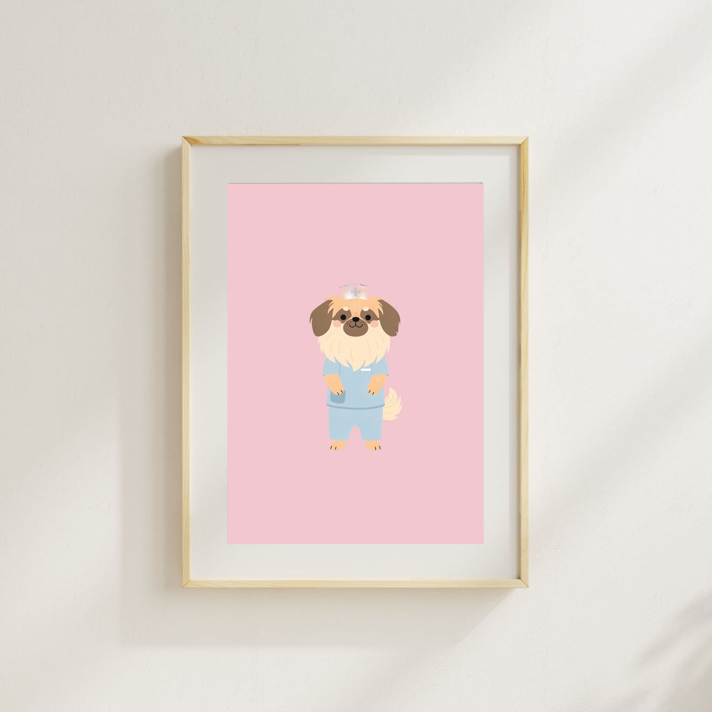 Pekingese Kids Nursery Wall Art Print Bundle — 22 Dog Costume Designs, 5 Colours, 6 Print Sizes | Digital Download
