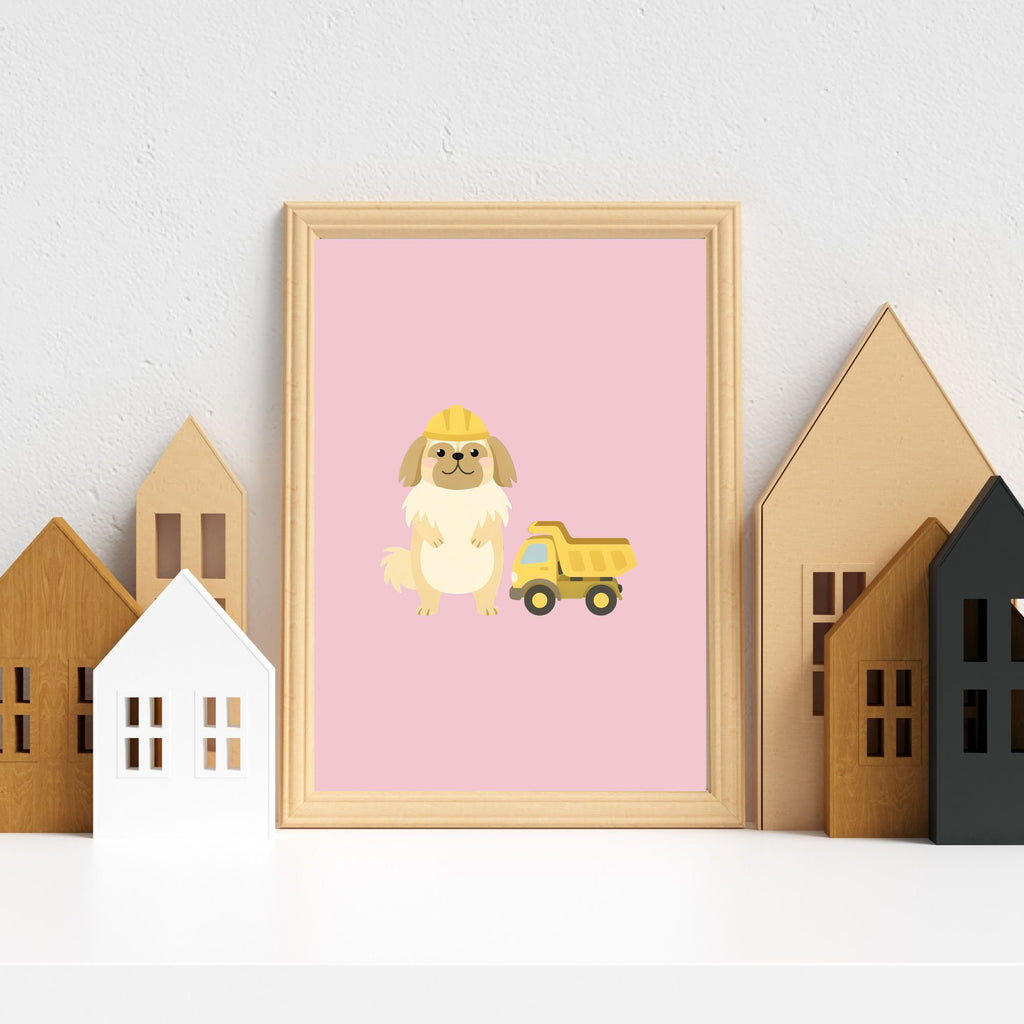 Pekingese Kids Nursery Wall Art Print Bundle — 22 Dog Costume Designs, 5 Colours, 6 Print Sizes | Digital Download