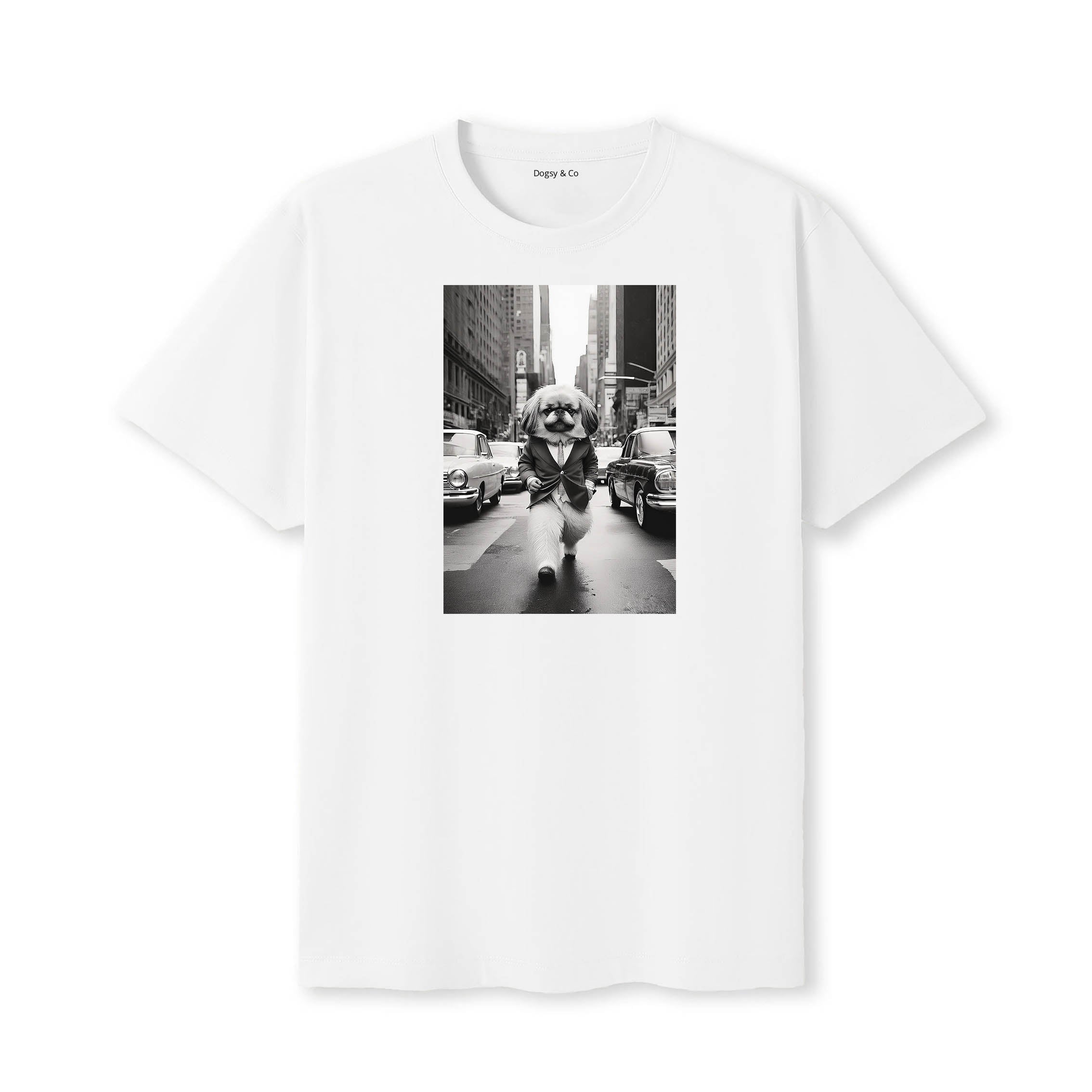Pekingese Dogsy Dean T-Shirt White