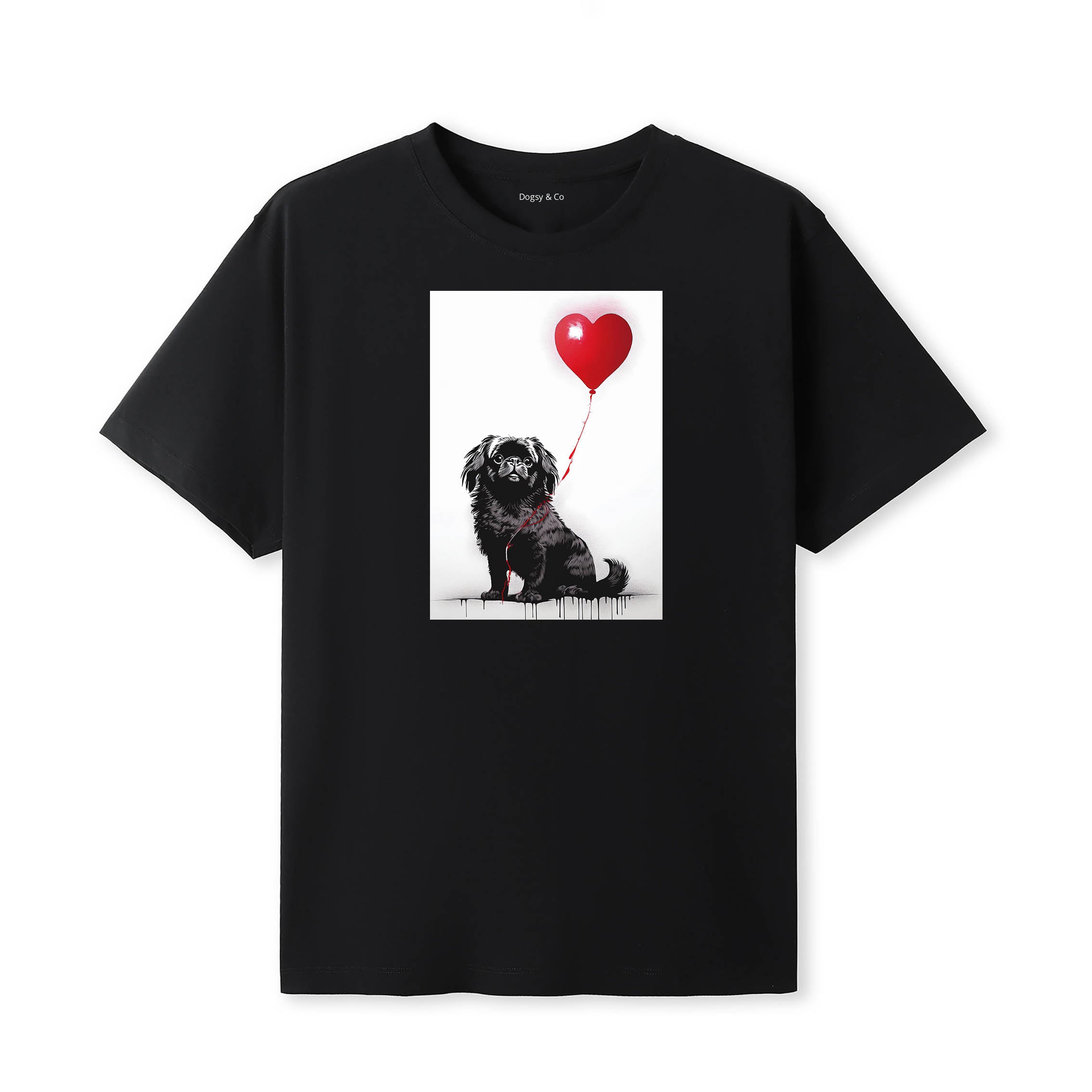 Pekingese 1 Dogsy T-Shirt Black