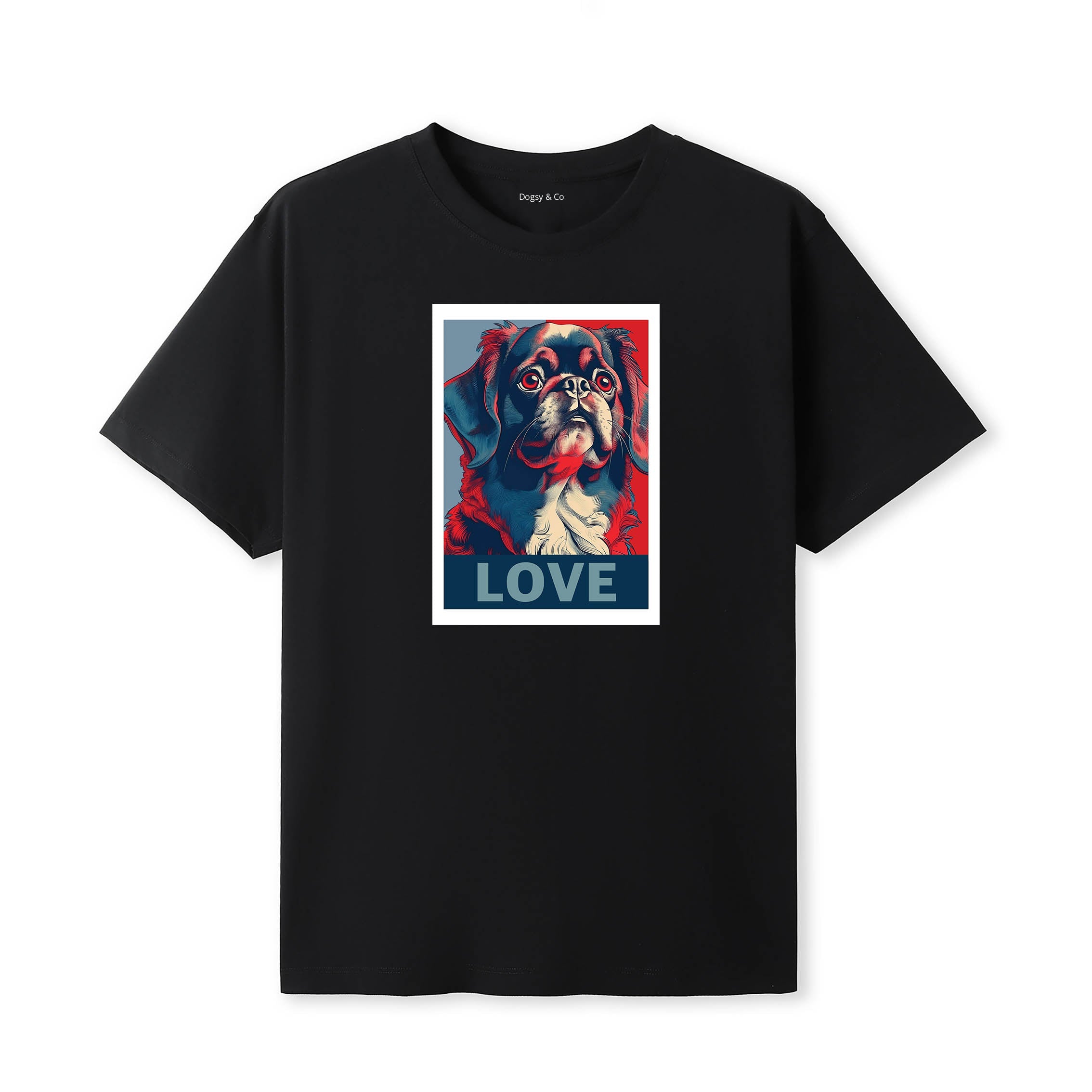 Pekingese Love Pop Art T-Shirt V1