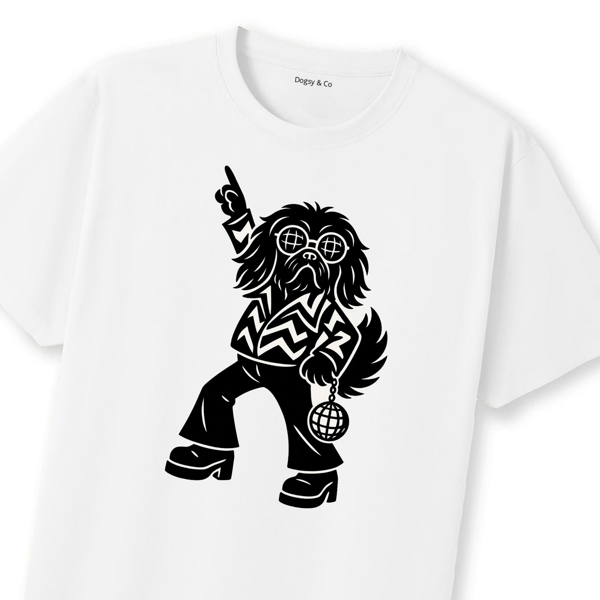 Pekingese Disco Doggo T-Shirt | Dogsy & Co