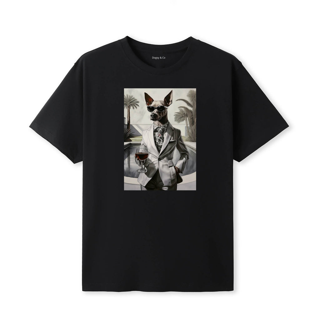 Miniature Pinscher distinguished gentleman dog t-shirt - black
