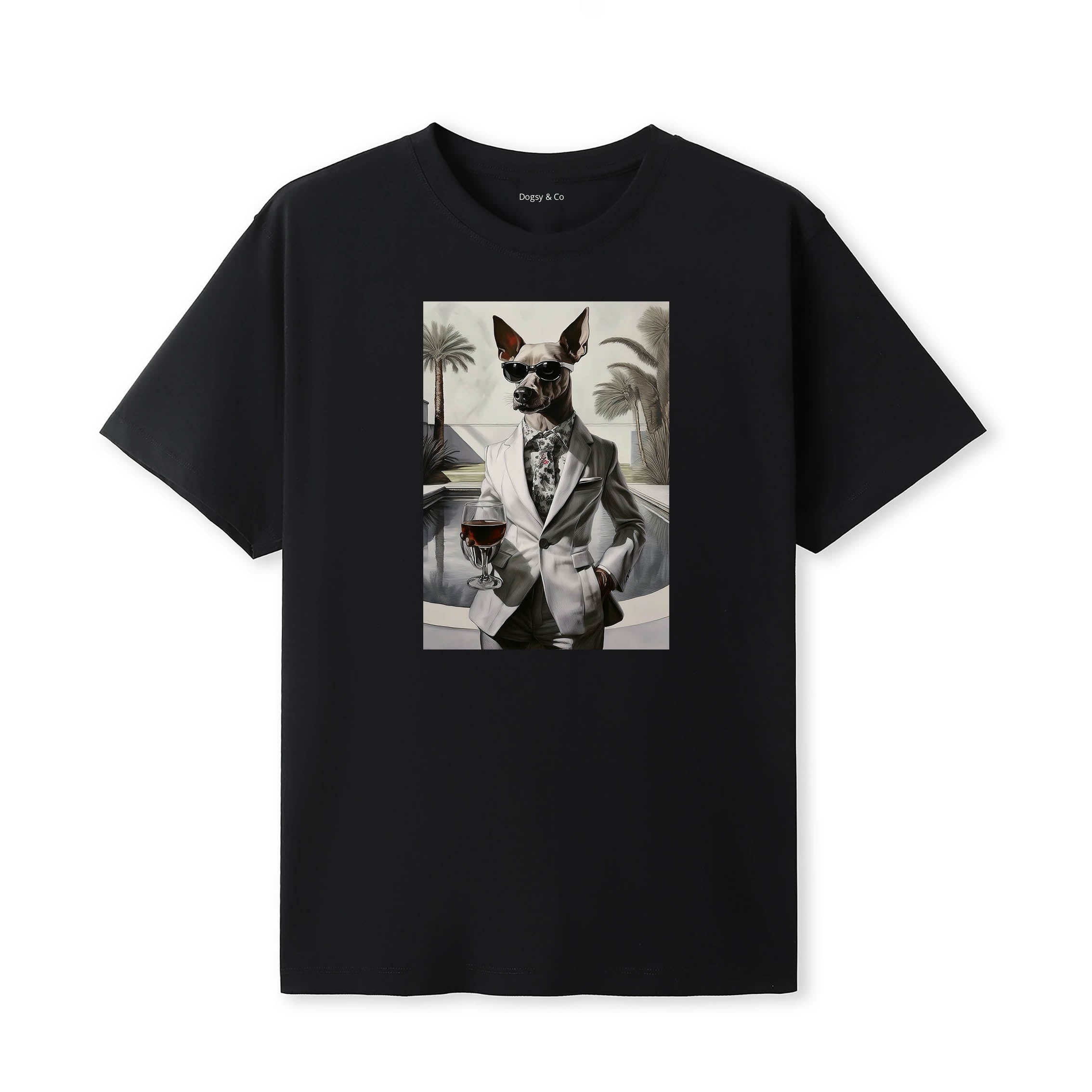 Miniature Pinscher distinguished gentleman dog t-shirt - black