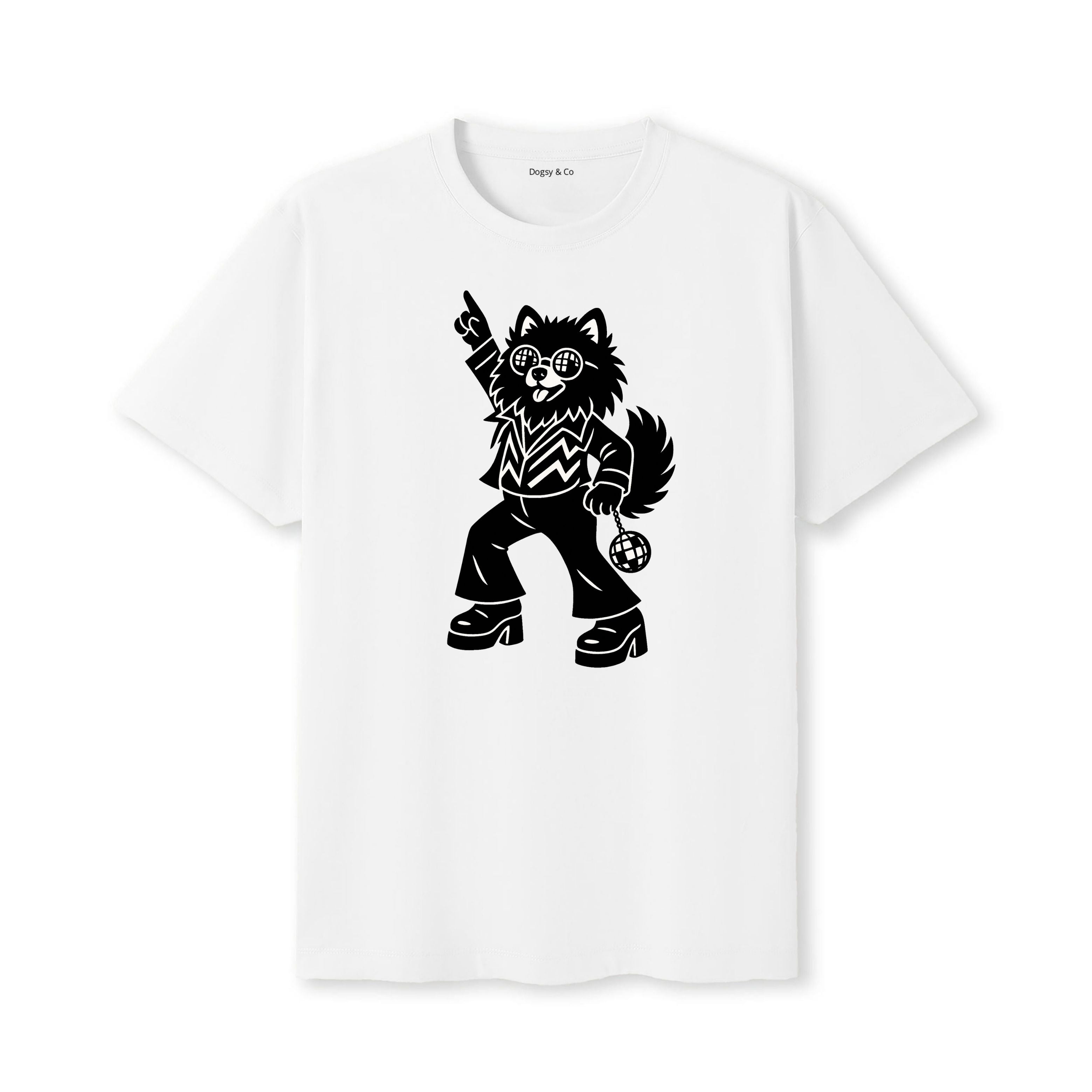 Pomeranian Disco Doggo T-Shirt - alternate view