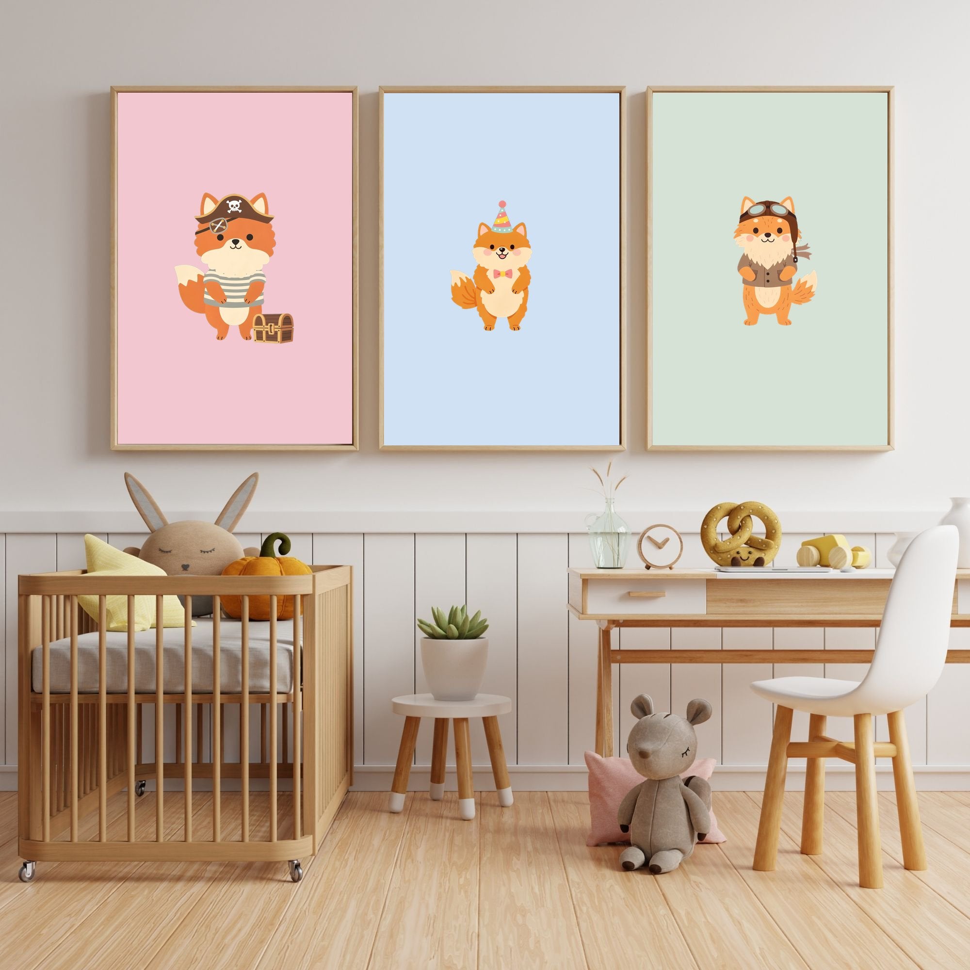 Pomeranian Kids Nursery Wall Art Print Bundle — 22 Dog Costume Designs, 5 Colours, 6 Print Sizes | Digital Download