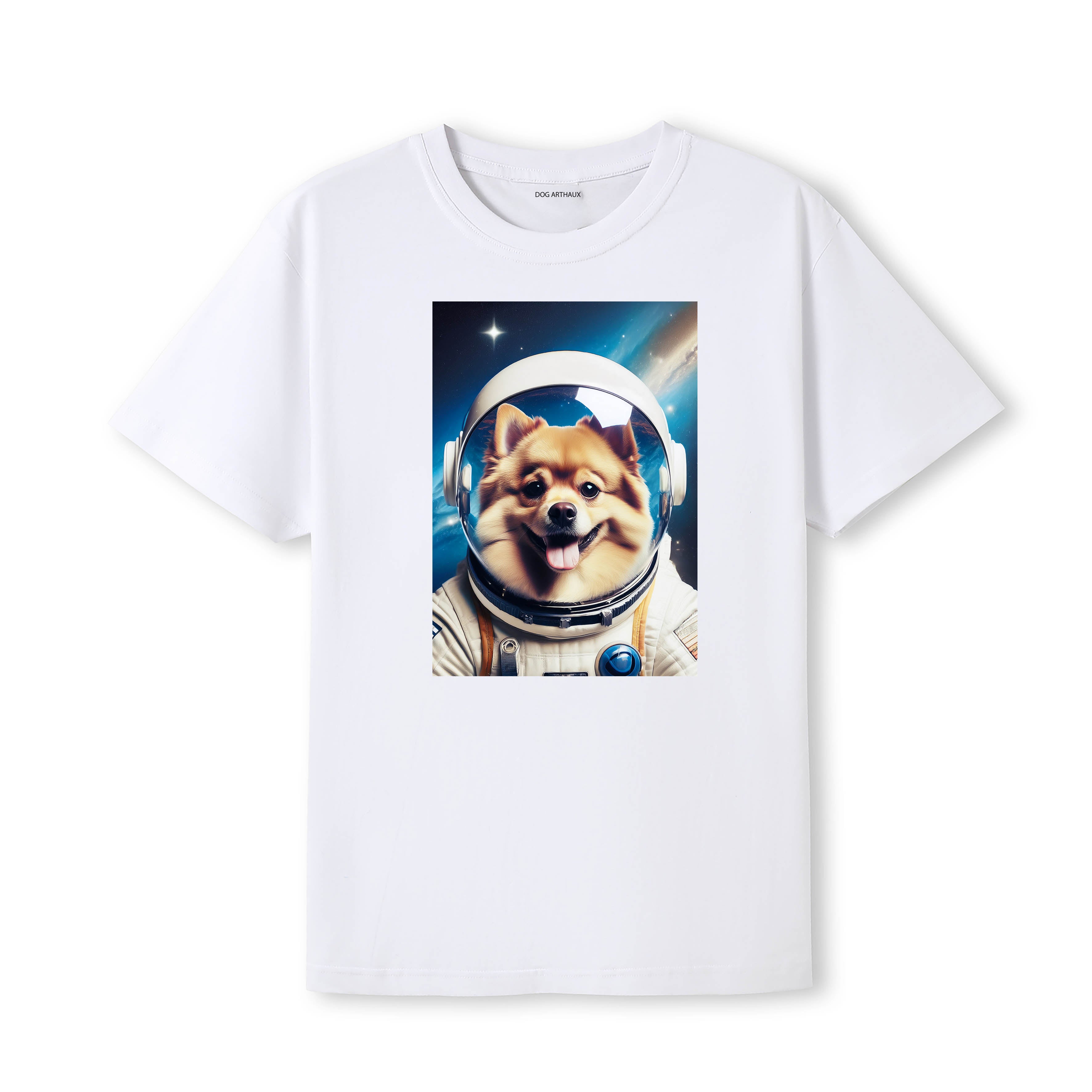 Pomeranian Astronaut Dog T-shirt