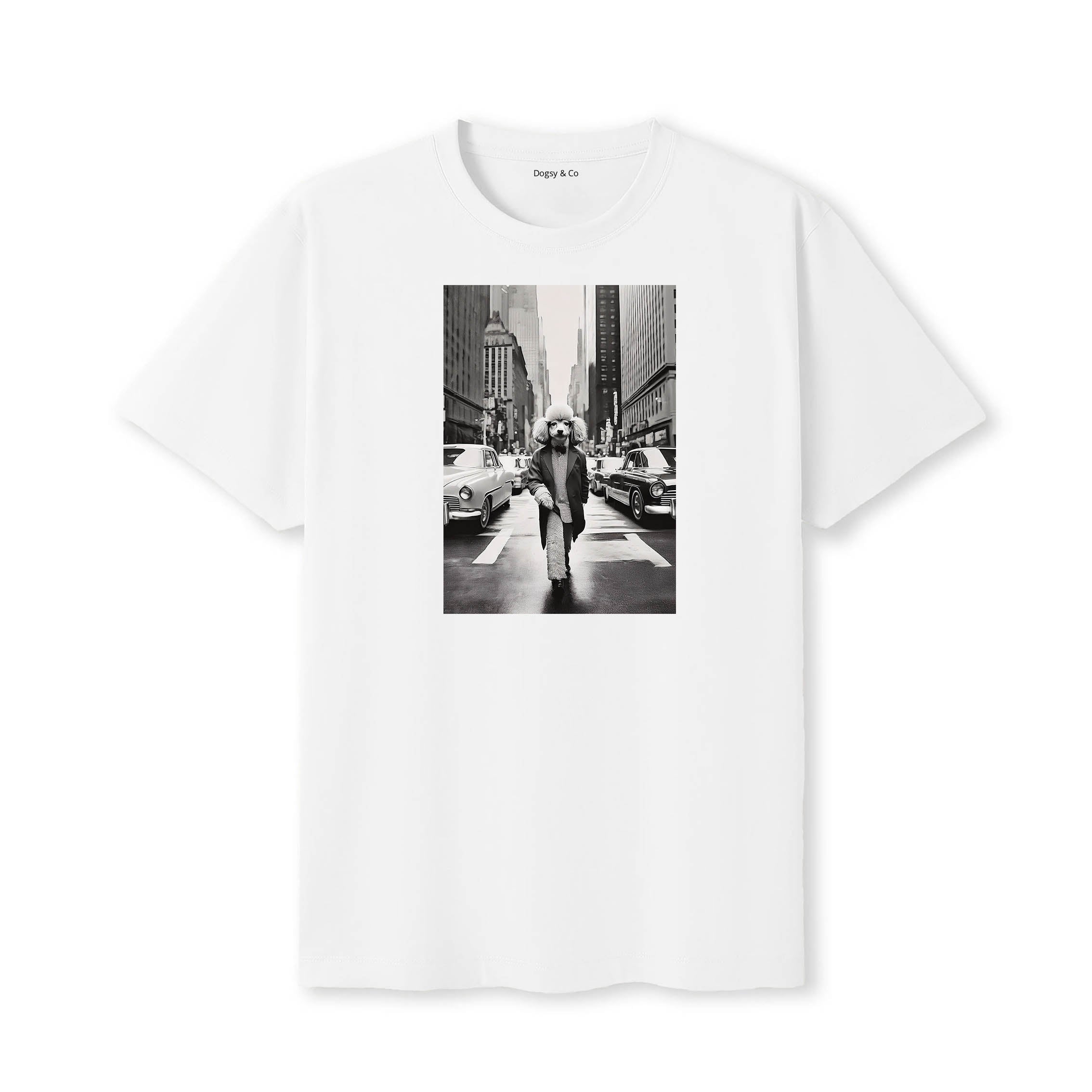 Poodle Dogsy Dean T-Shirt White