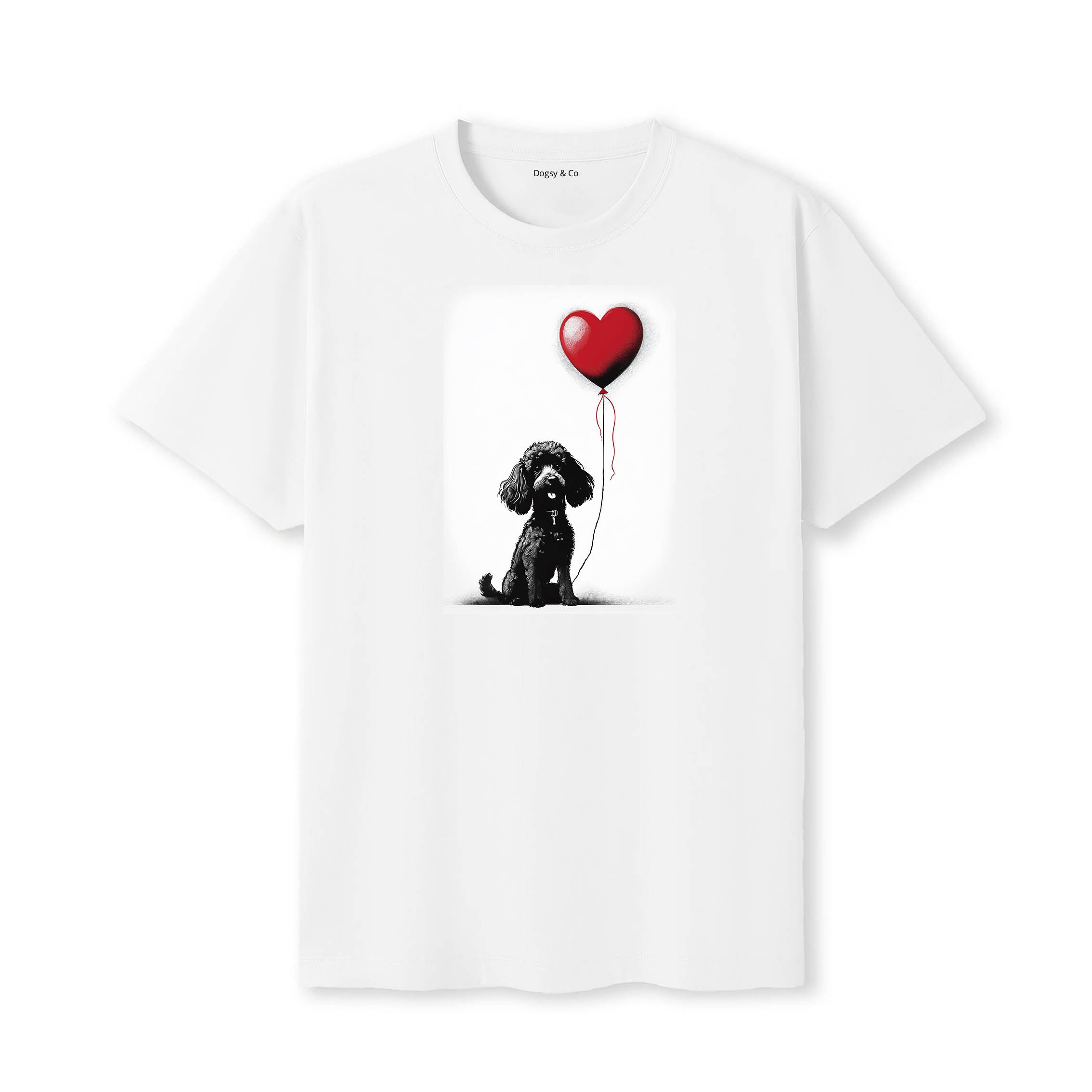 Poodle 1 Dogsy T-Shirt White