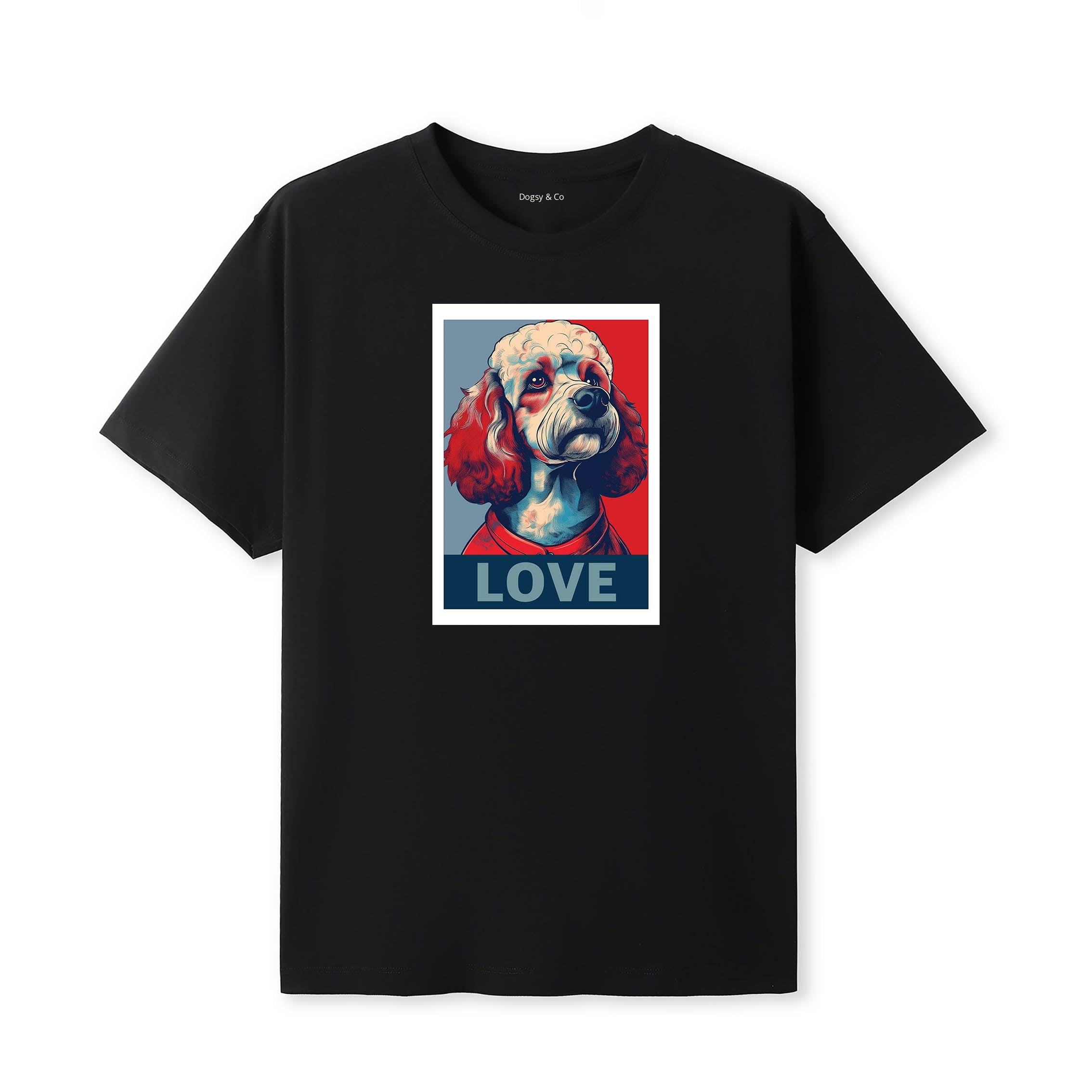 Poodle Love Pop Art T-Shirt V1