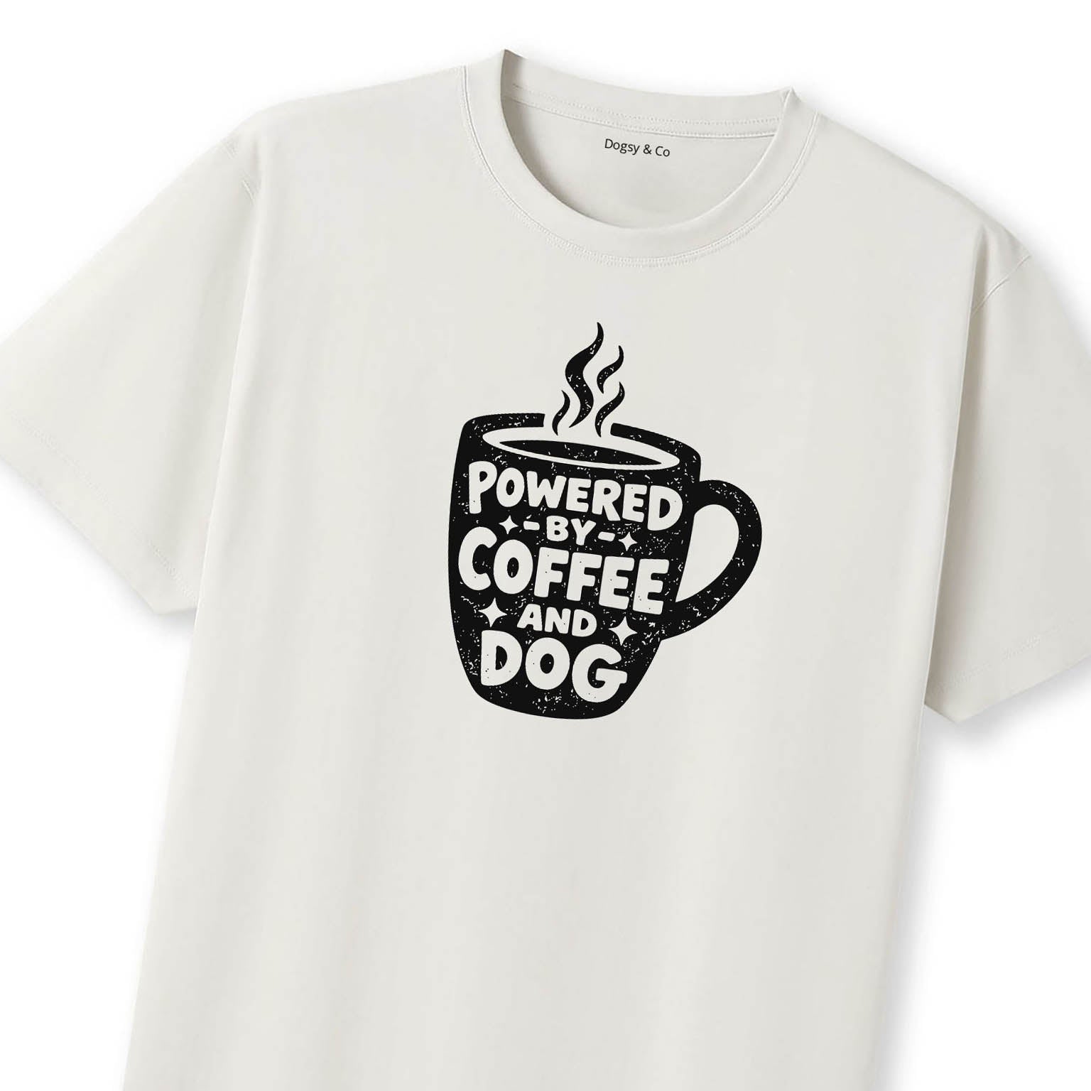 Powered by Coffee Dog Love T-Shirt - image 8