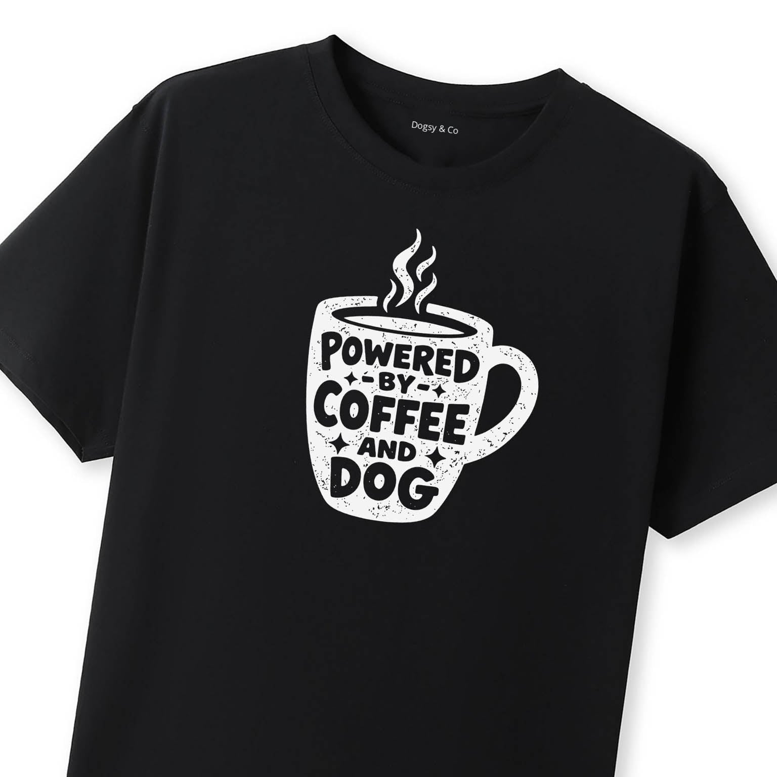 Powered by Coffee Dog Love T-Shirt - image 10