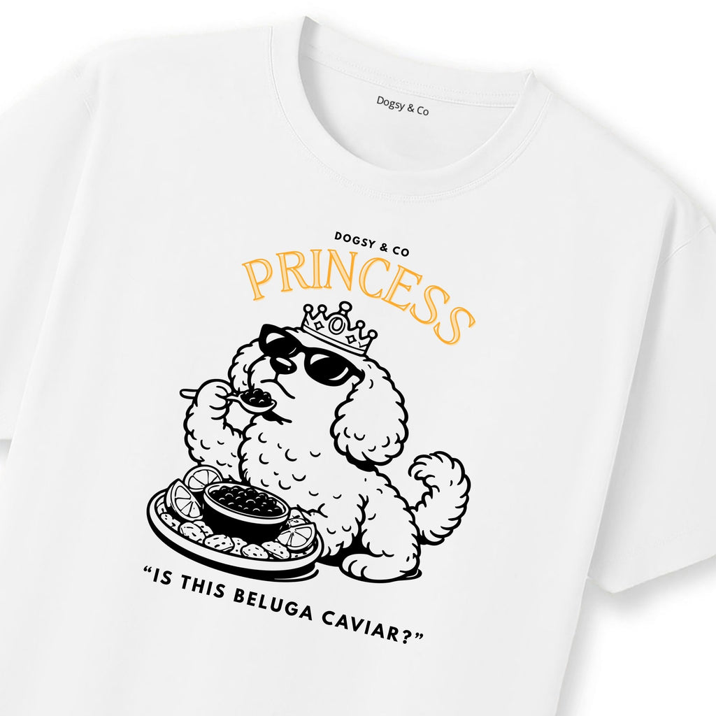 Princess Oodle Is this Beluga Caviar T‑Shirt - Poodle X
