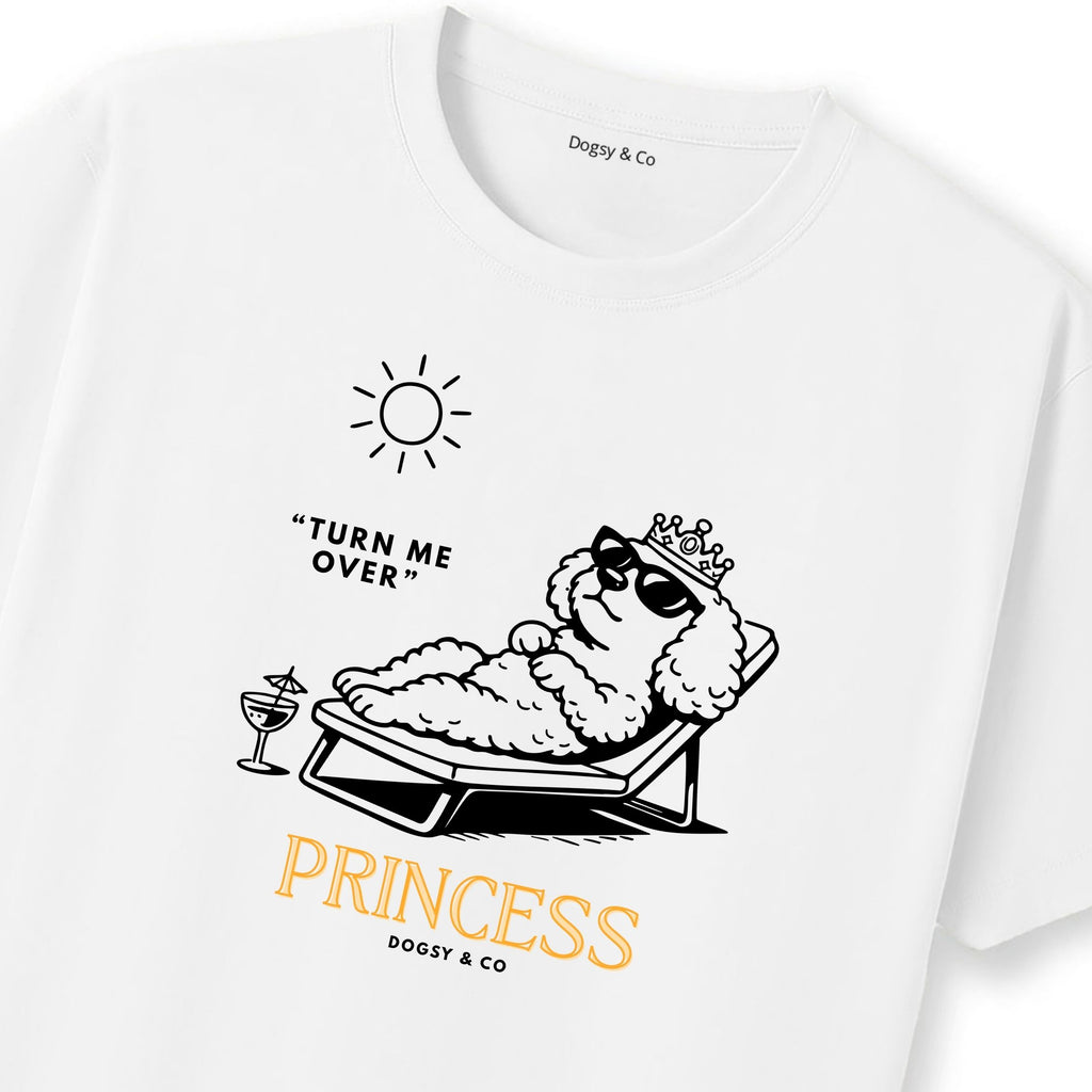 Princess Oodle Turn Me over T‑Shirt - Poodle X | Dogsy & Co