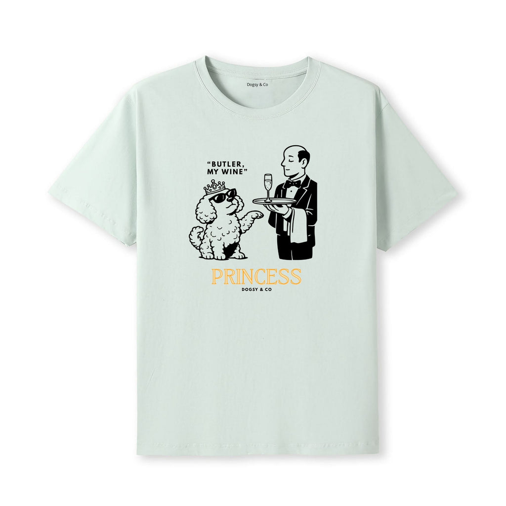 Princess Oodle Butler my wine T‑Shirt - Poodle X