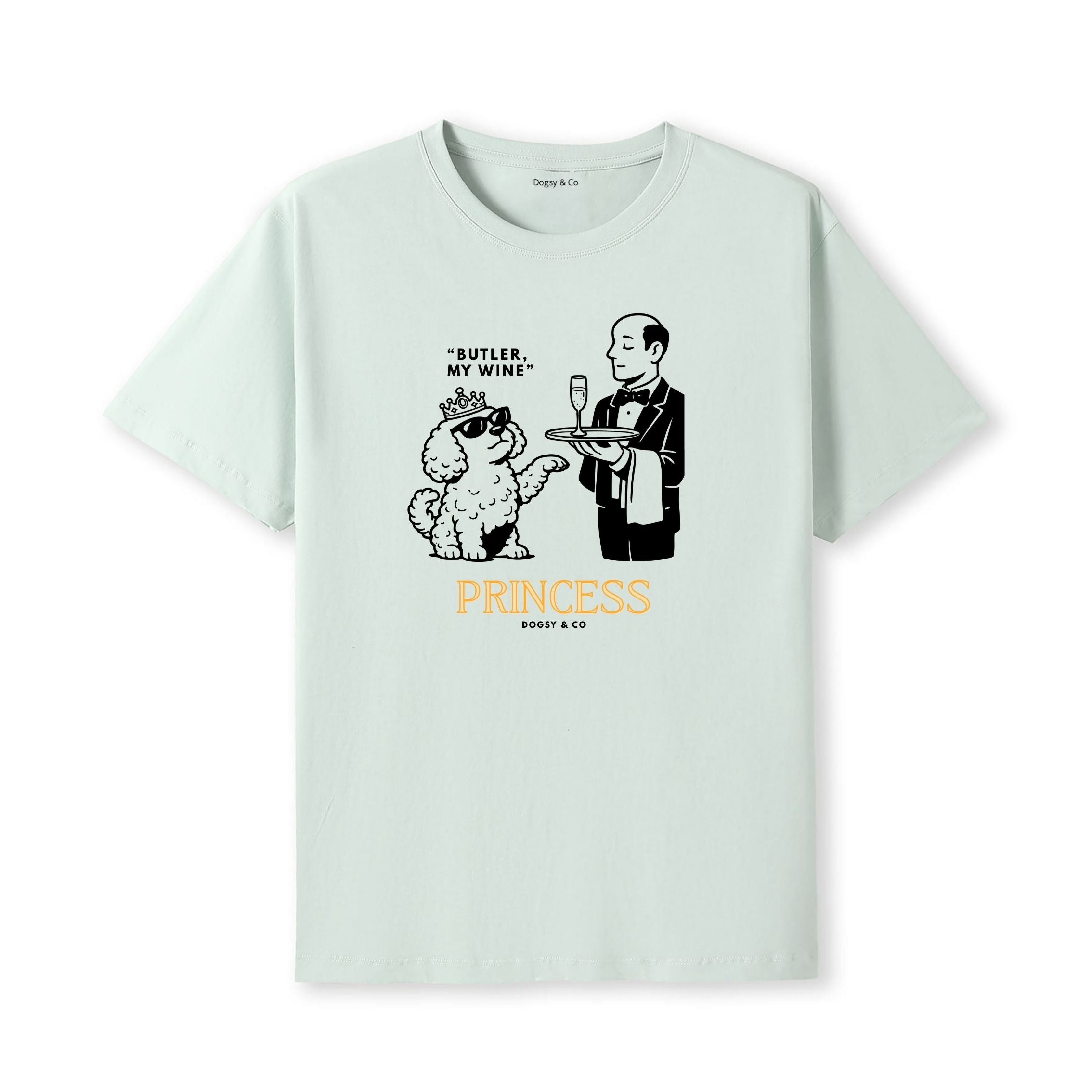 Princess Oodle Butler my wine T‑Shirt - Poodle X