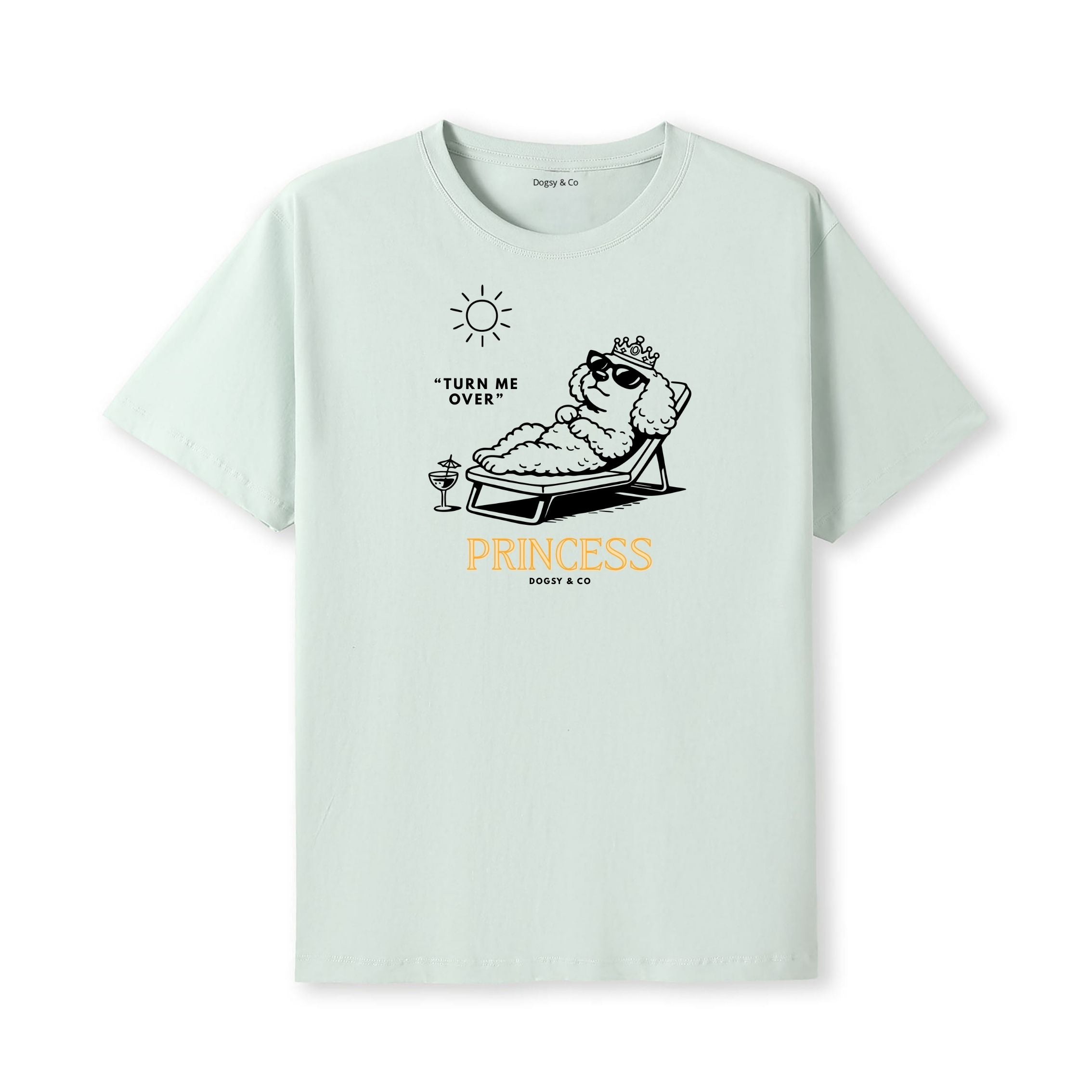 Princess Oodle Turn Me over T‑Shirt - Poodle X