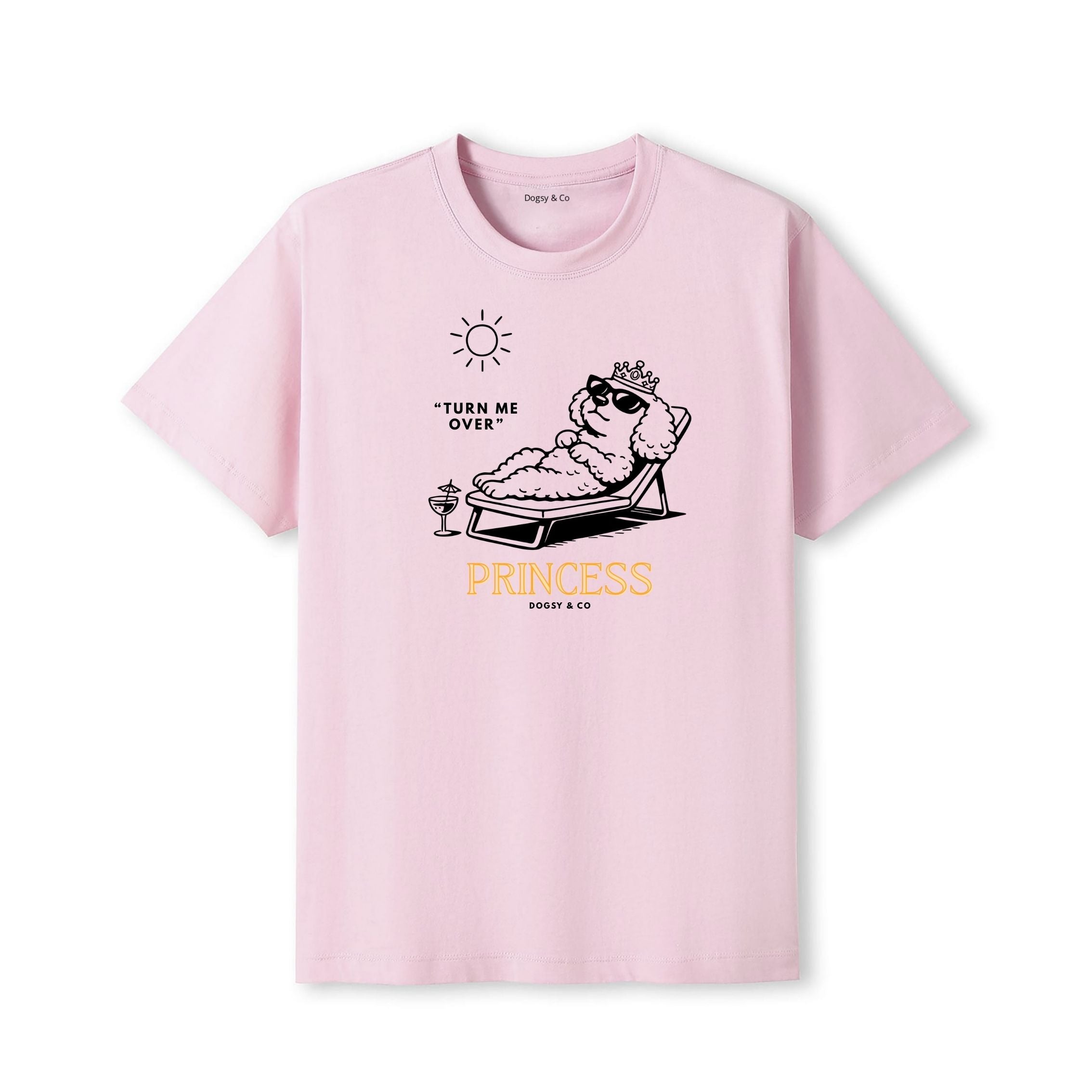Princess Oodle Turn Me over T‑Shirt - Poodle X