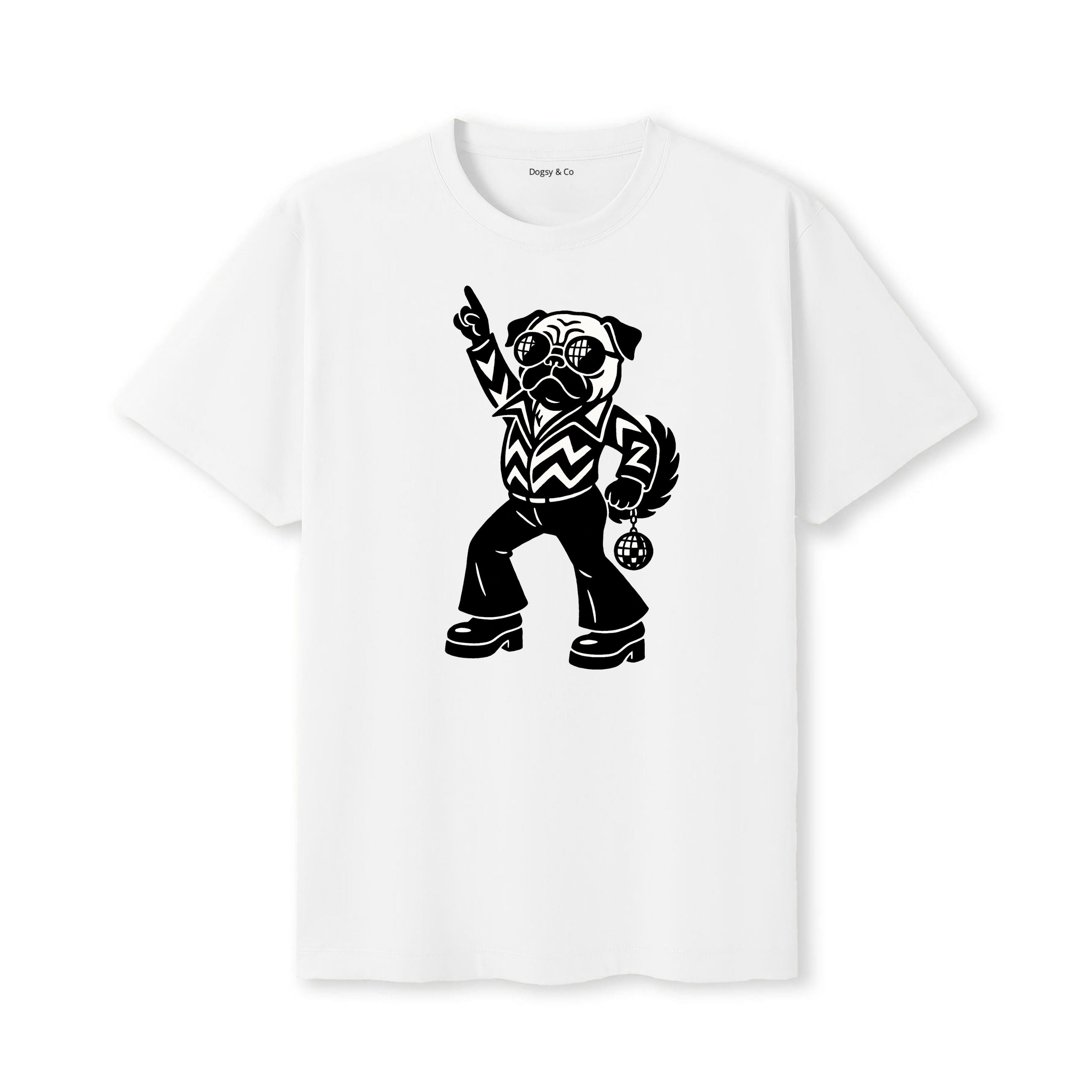 Pug Disco Doggo T-Shirt - alternate view