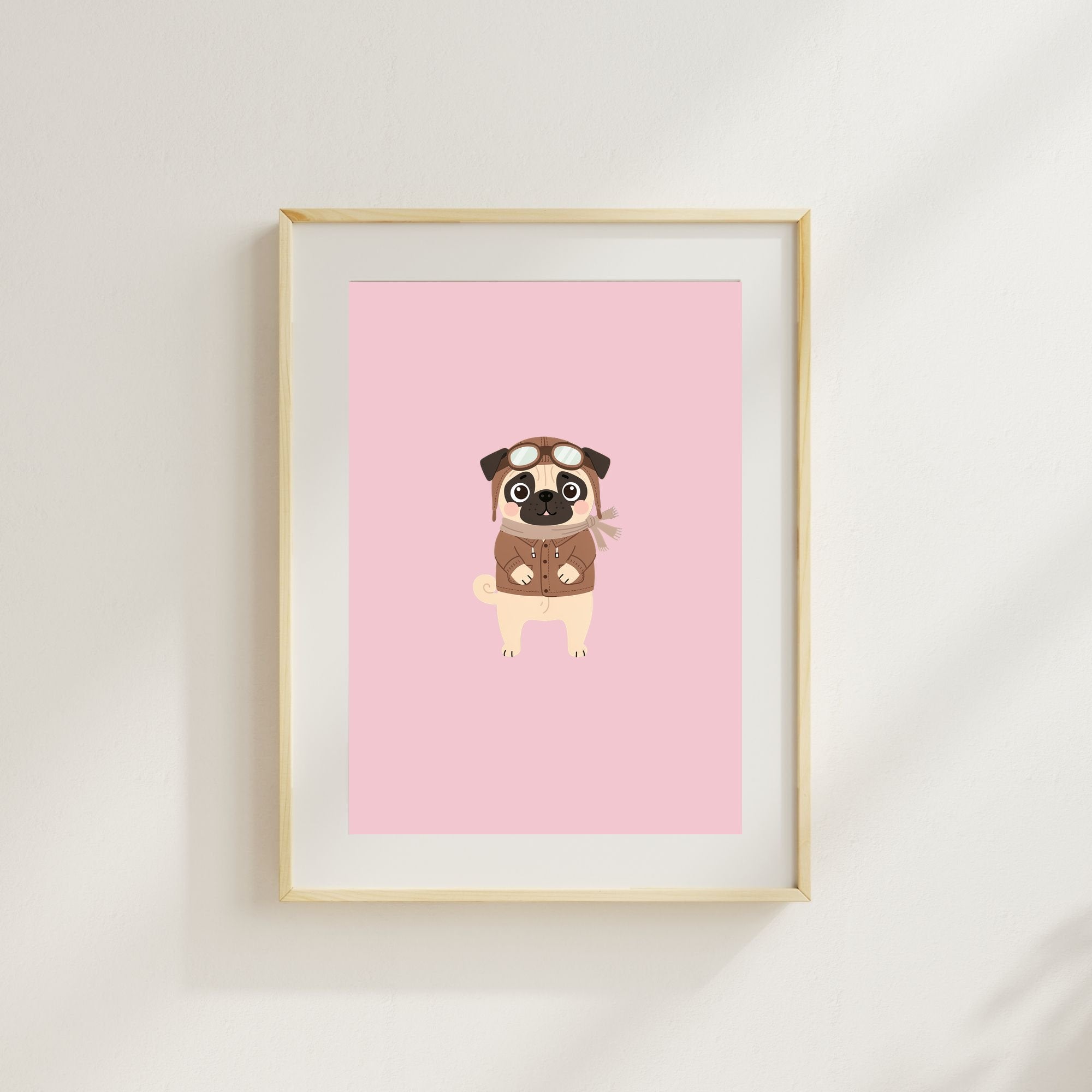 Pug Kids Nursery Wall Art Print Bundle — 22 Dog Costume Designs, 5 Colours, 6 Print Sizes | Digital Download