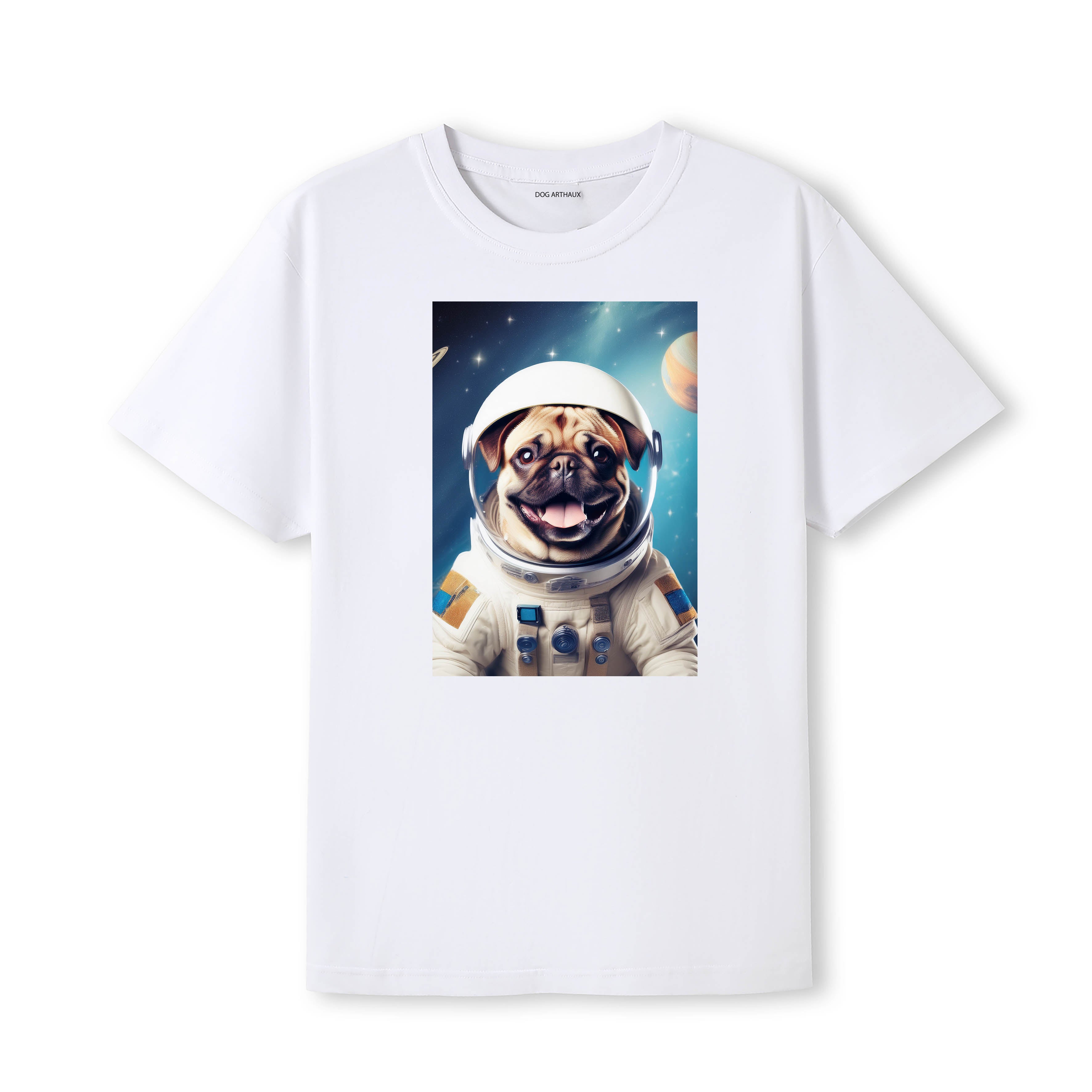 Pug Astronaut Dog T-shirt