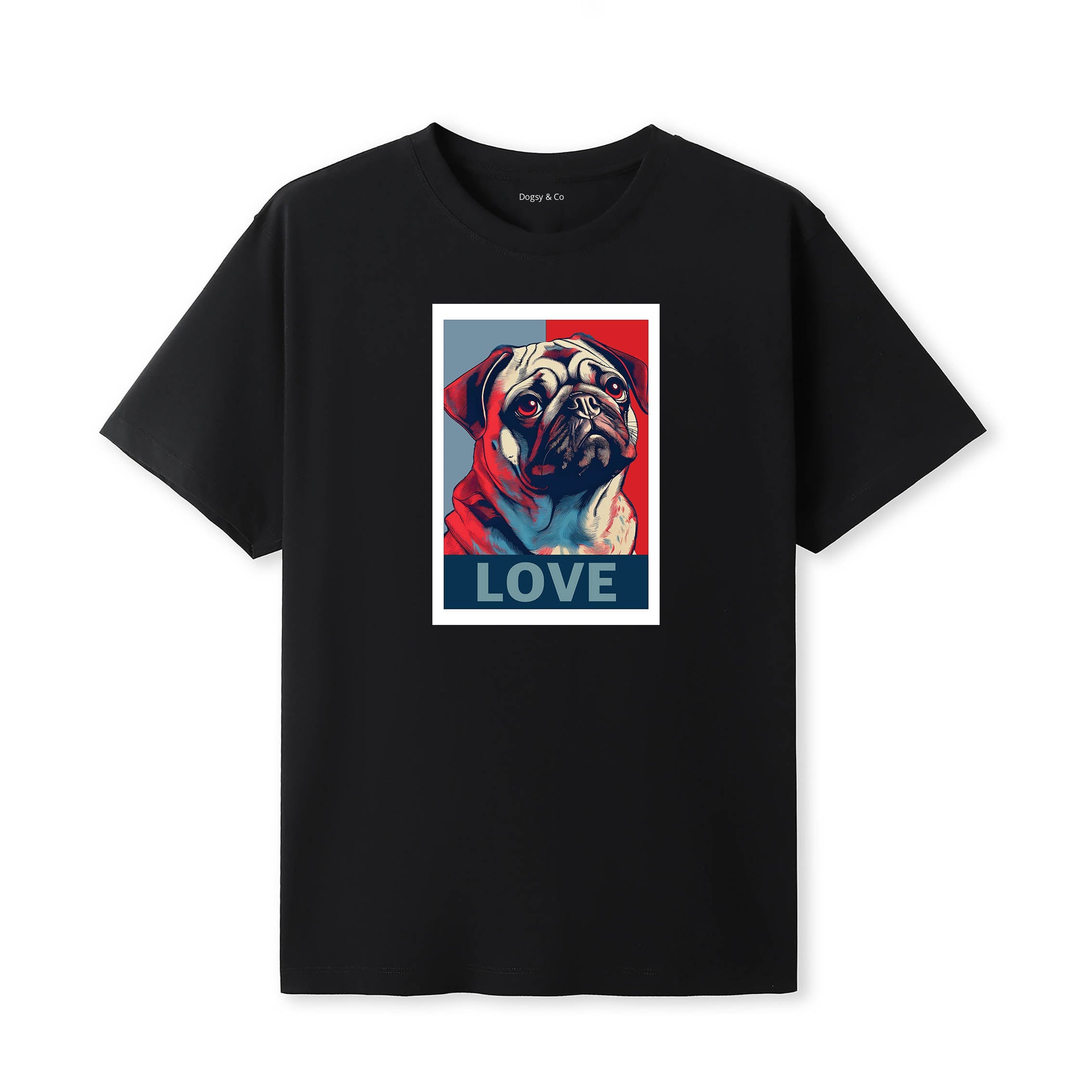 Pug Love Pop Art T-Shirt V1