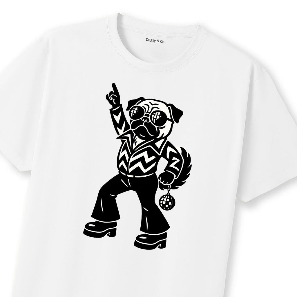 Pug Disco Doggo T-Shirt | Dogsy & Co