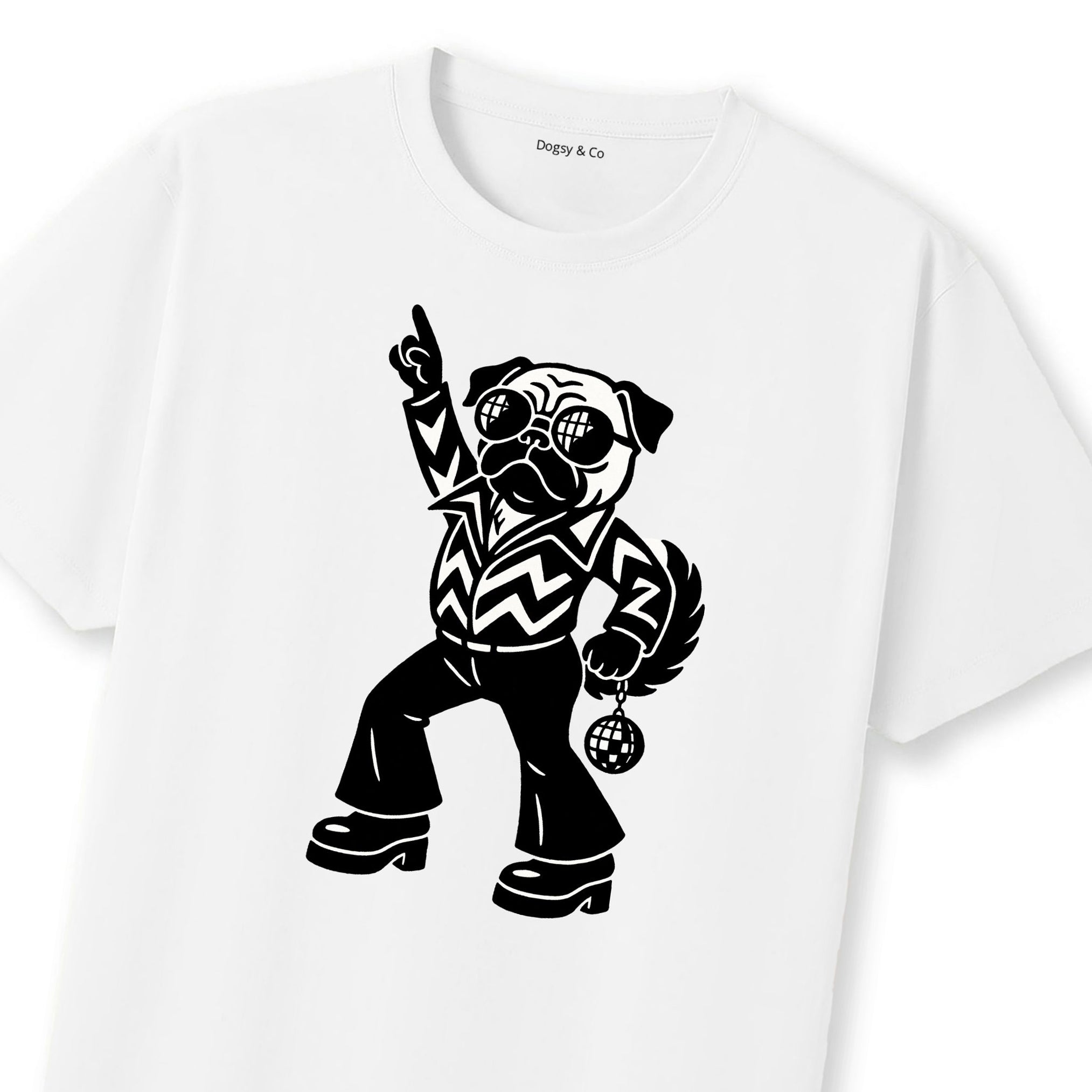 Pug Disco Doggo T-Shirt | Dogsy & Co