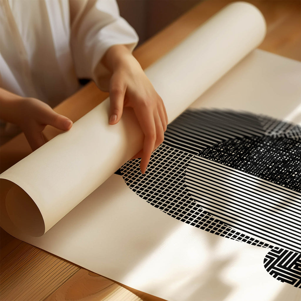 Pug Geometric Line Art mockup