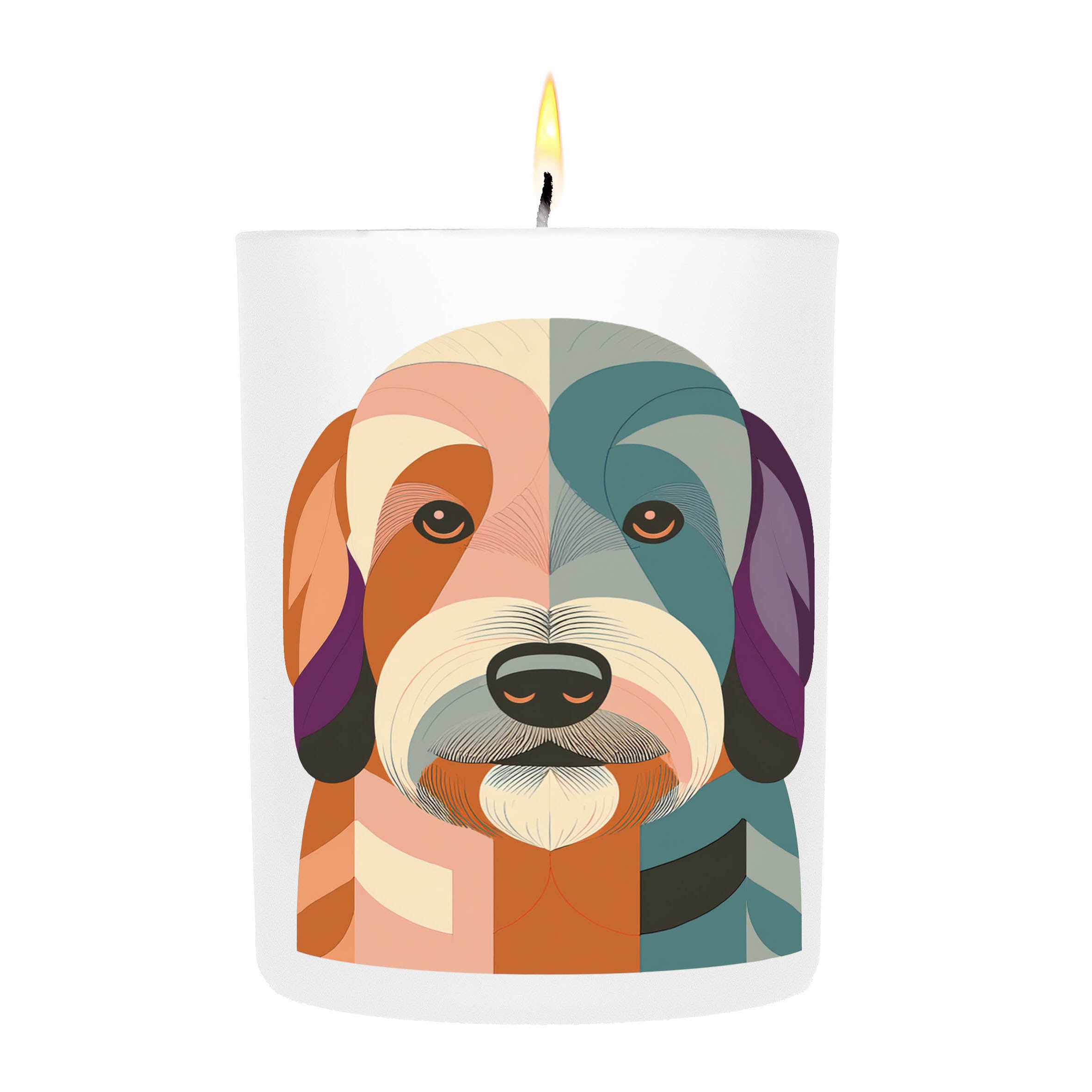 Puli Graphic Bold Dog Candle