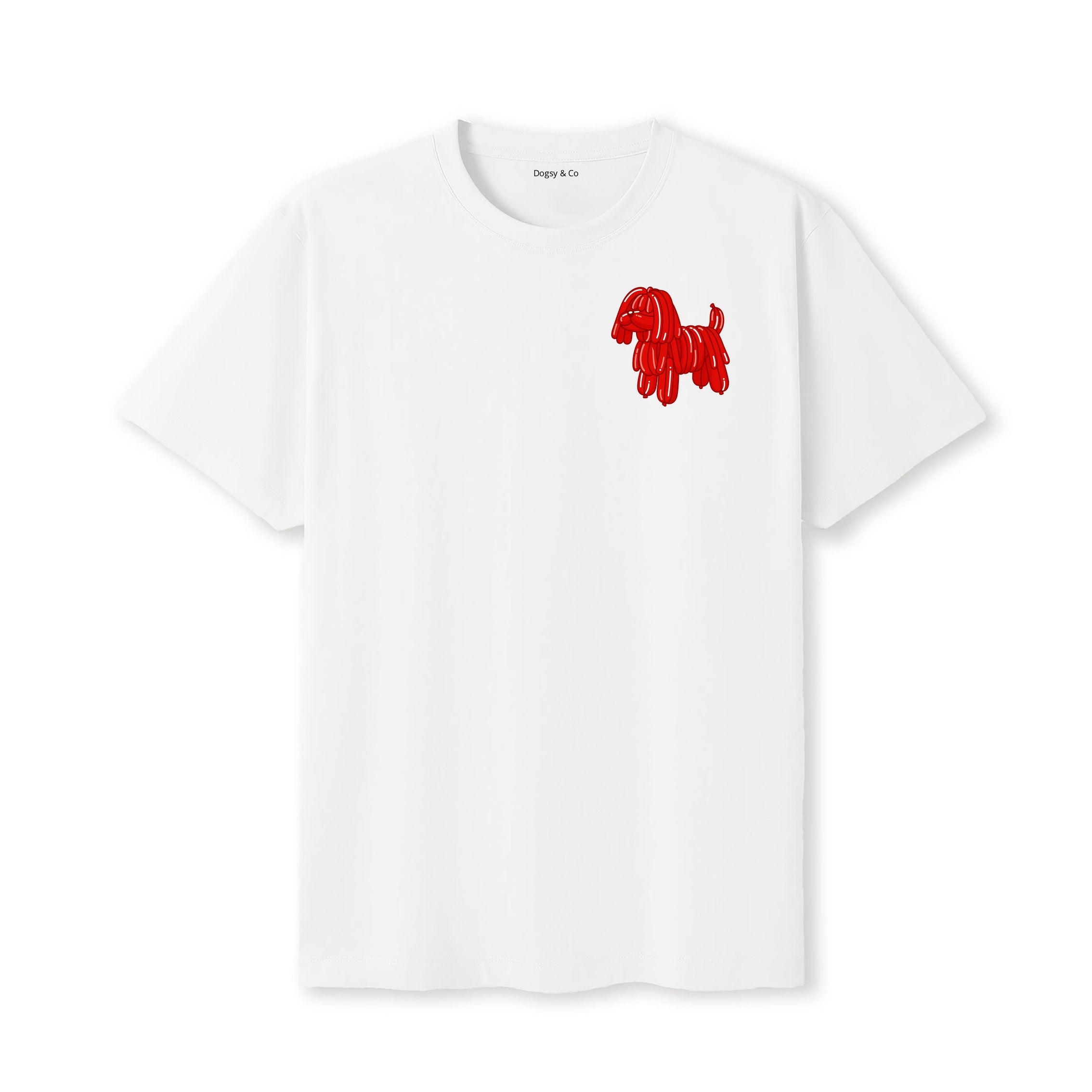 Puli Balloon Dog T-Shirt - White