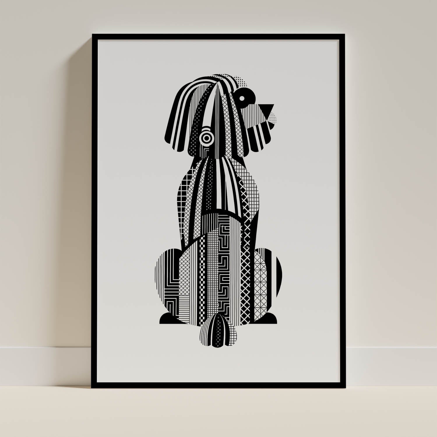 Puli Geometric Line Art mockup