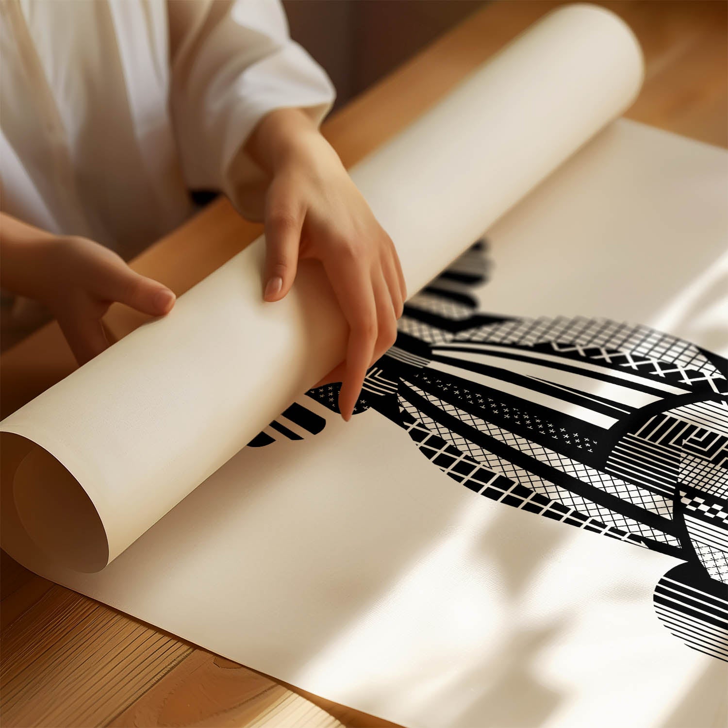 Puli Geometric Line Art mockup
