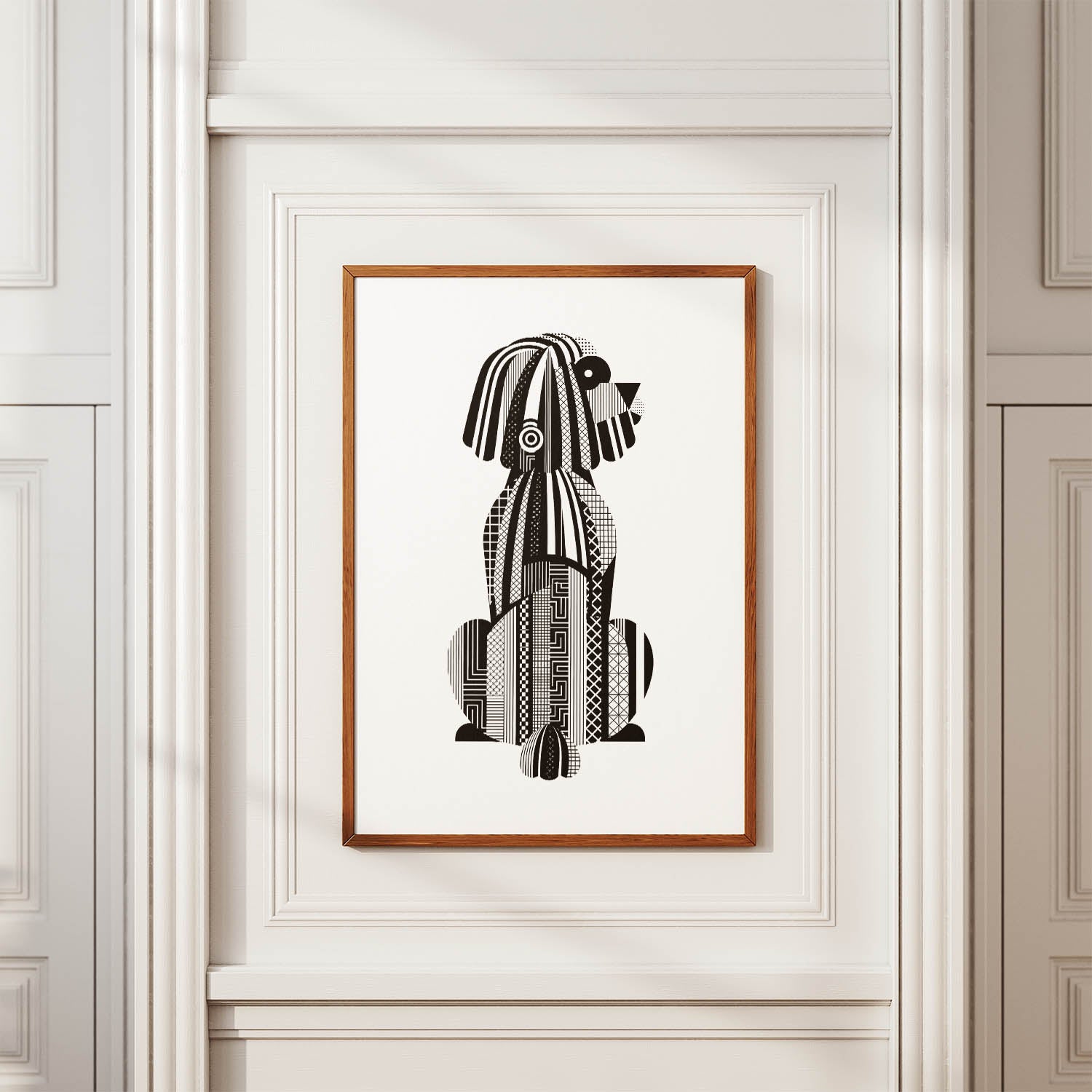Puli Geometric Line Art mockup