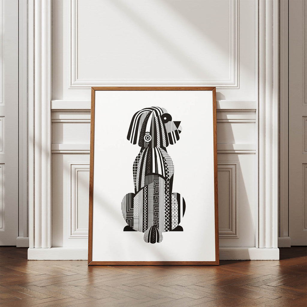 Puli Geometric Line Art mockup