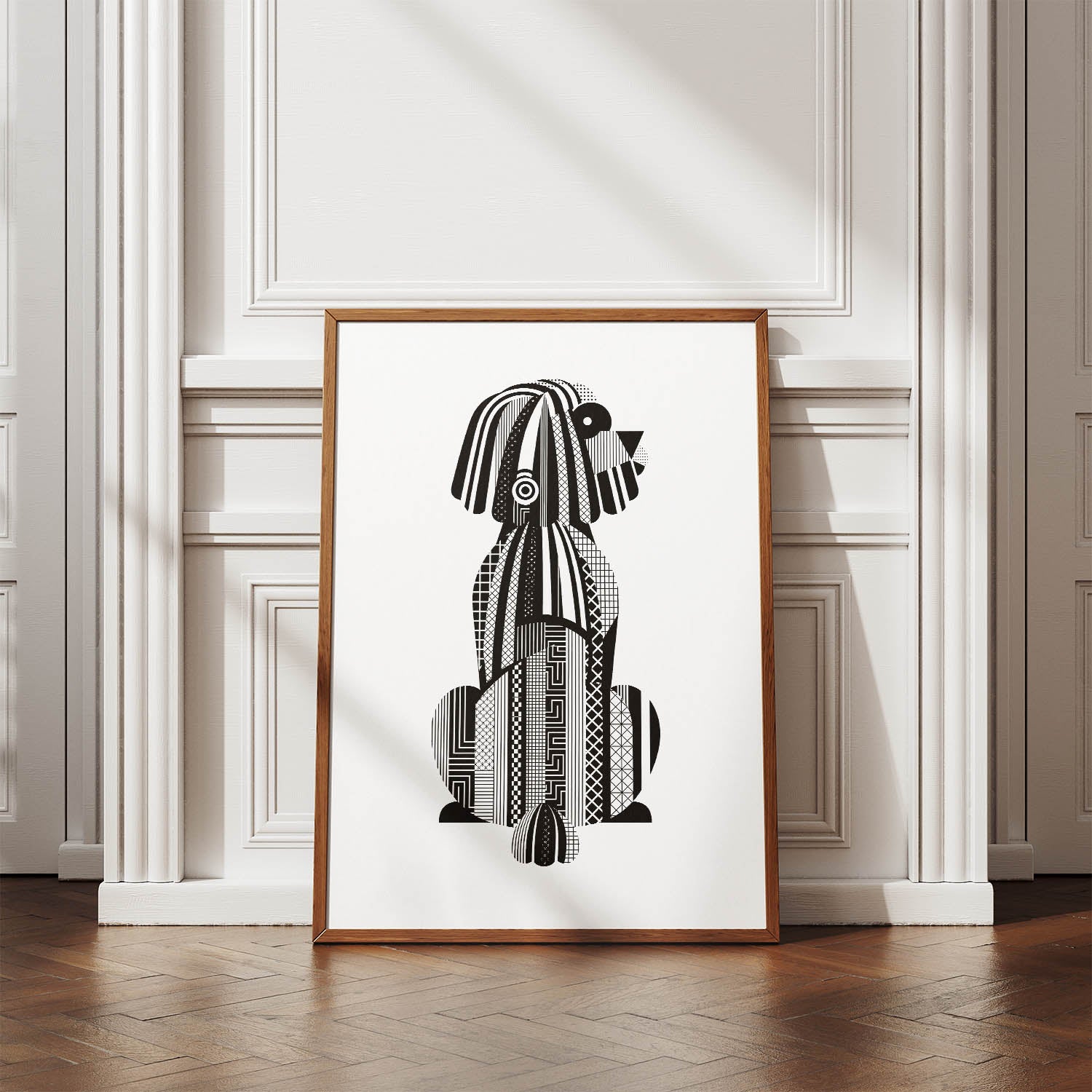 Puli Geometric Line Art mockup
