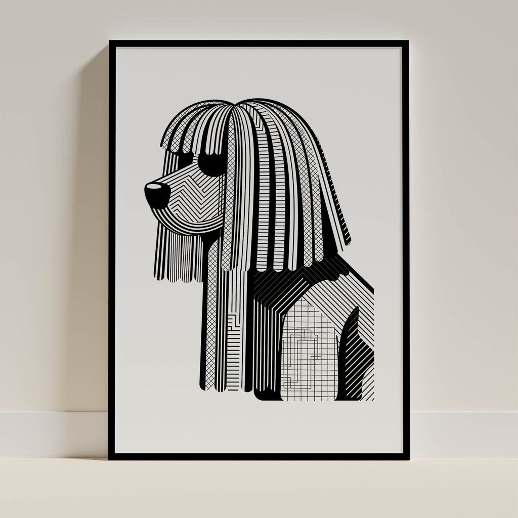 Puli Geometric Line Art mockup
