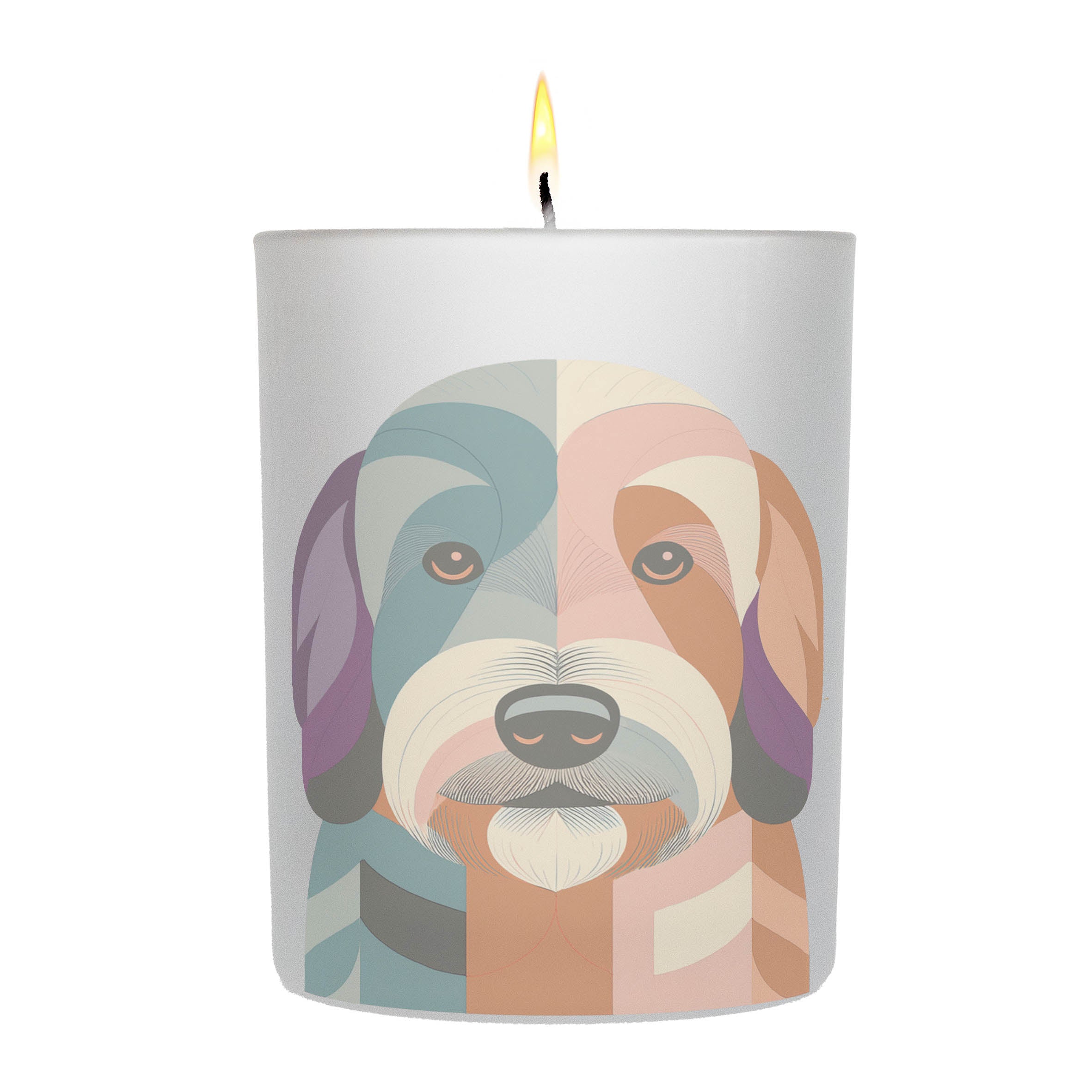 Puli Graphic Retro Chic Frosted Candle