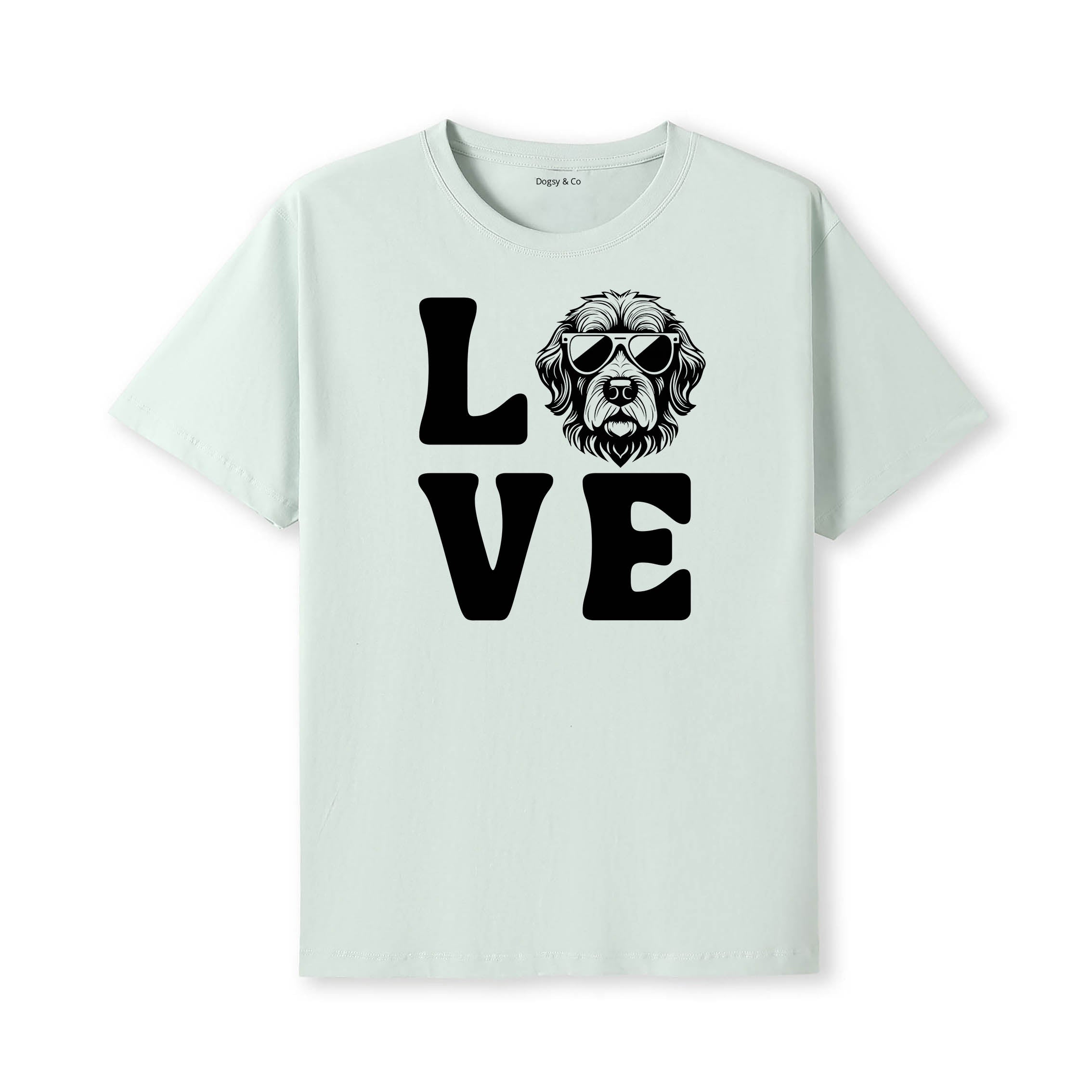 Puli LOVE DOGS Tshirt - Mint