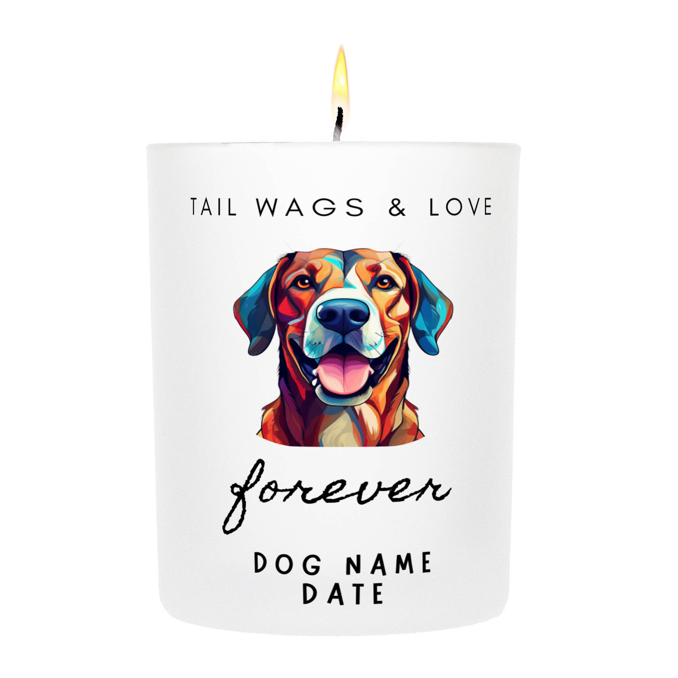 RHODESIAN RIDGEBACK   Tail Wags & Love Custom Candle