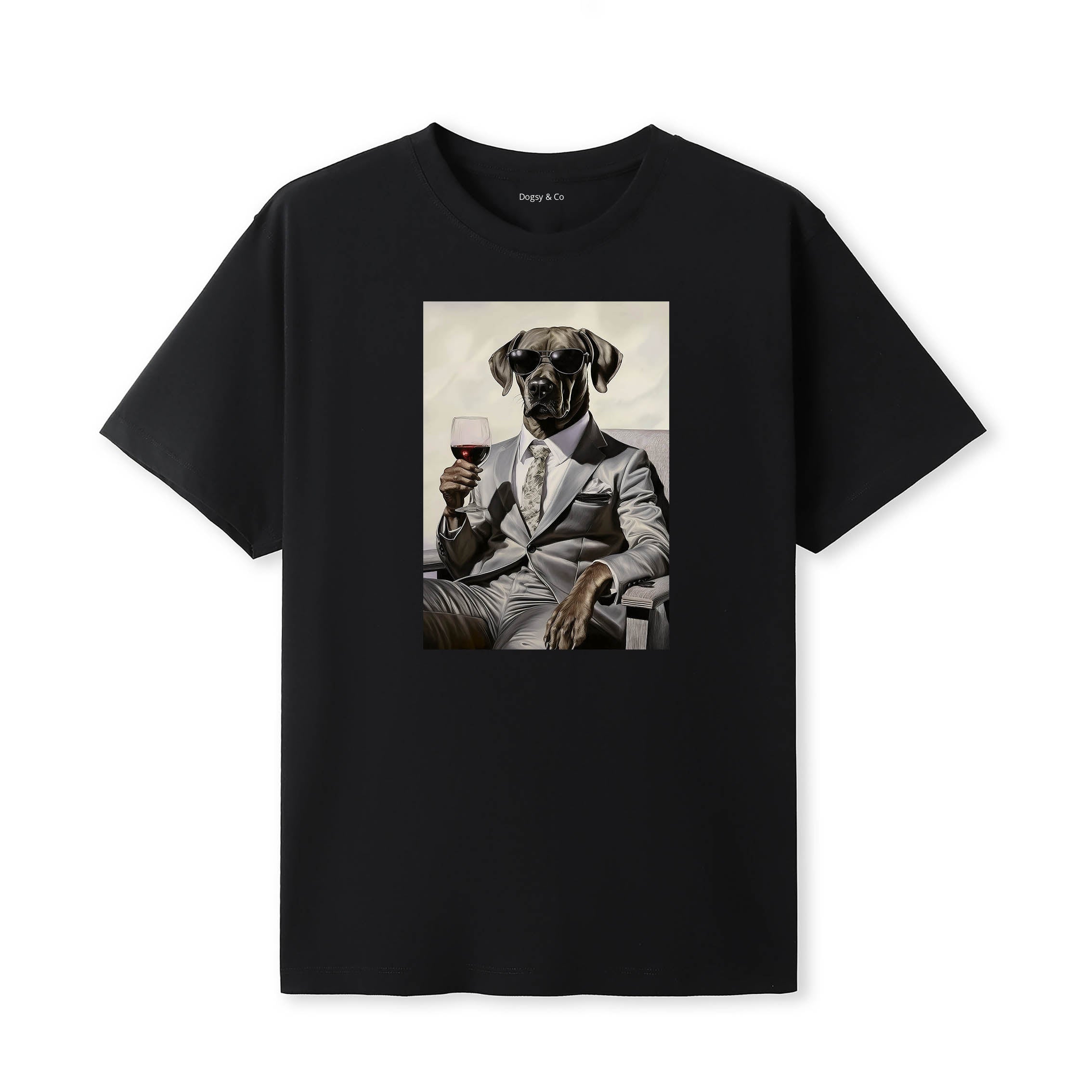 Rhodesian Ridgeback distinguished gentleman dog t-shirt - black