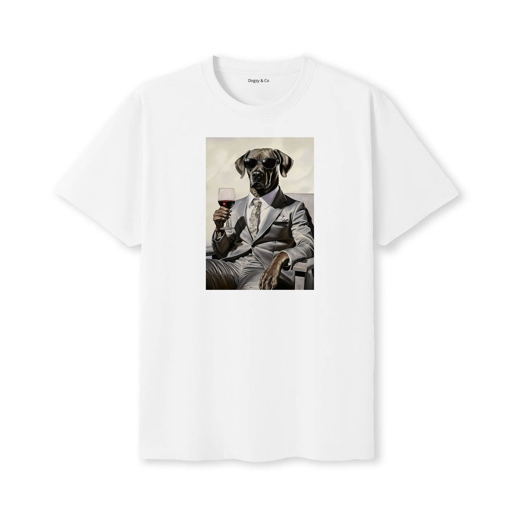 Rhodesian Ridgeback distinguished gentleman dog t-shirt - white