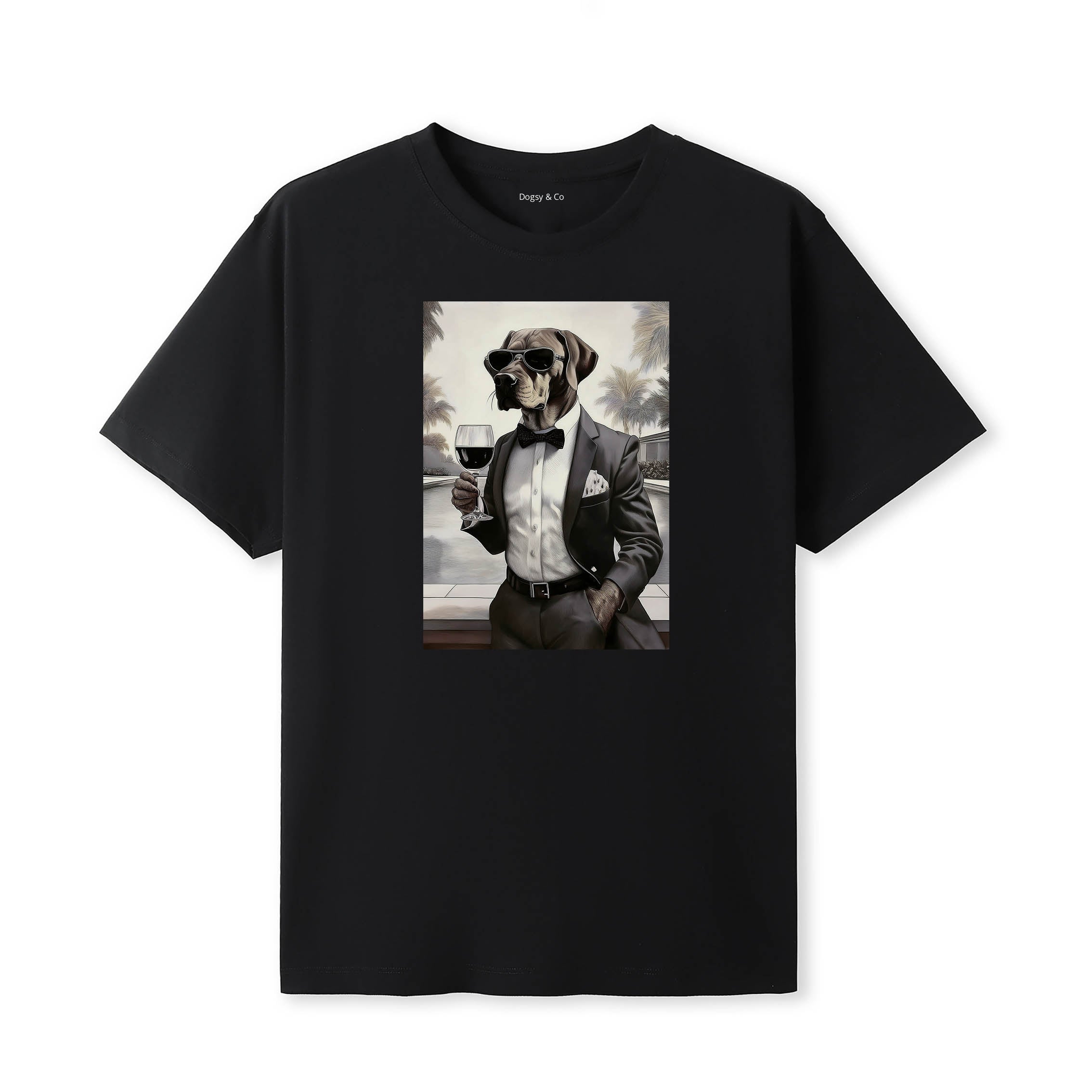 Rhodesian Ridgeback distinguished gentleman dog t-shirt - black